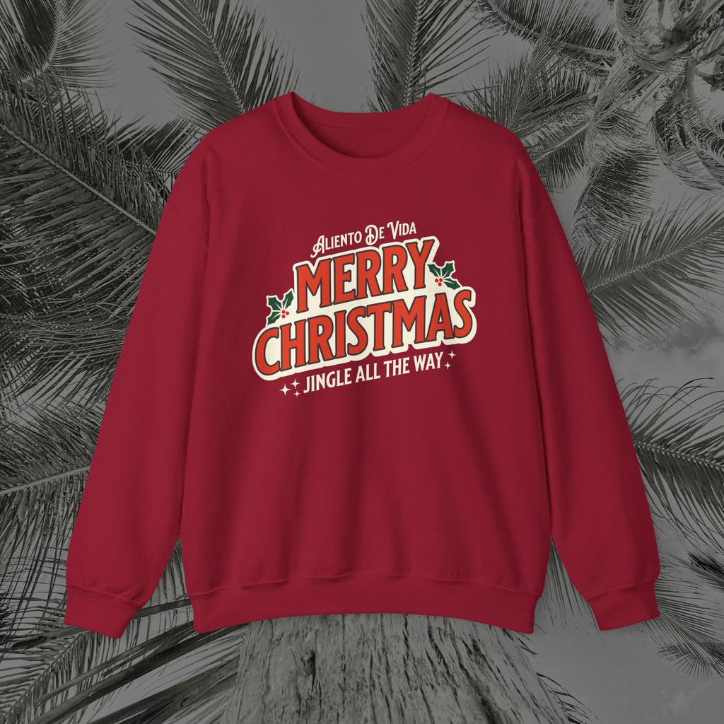 Merry Christmas - (UNISEX) Cozy Crewneck Sweatshirt - Aliento De Vida