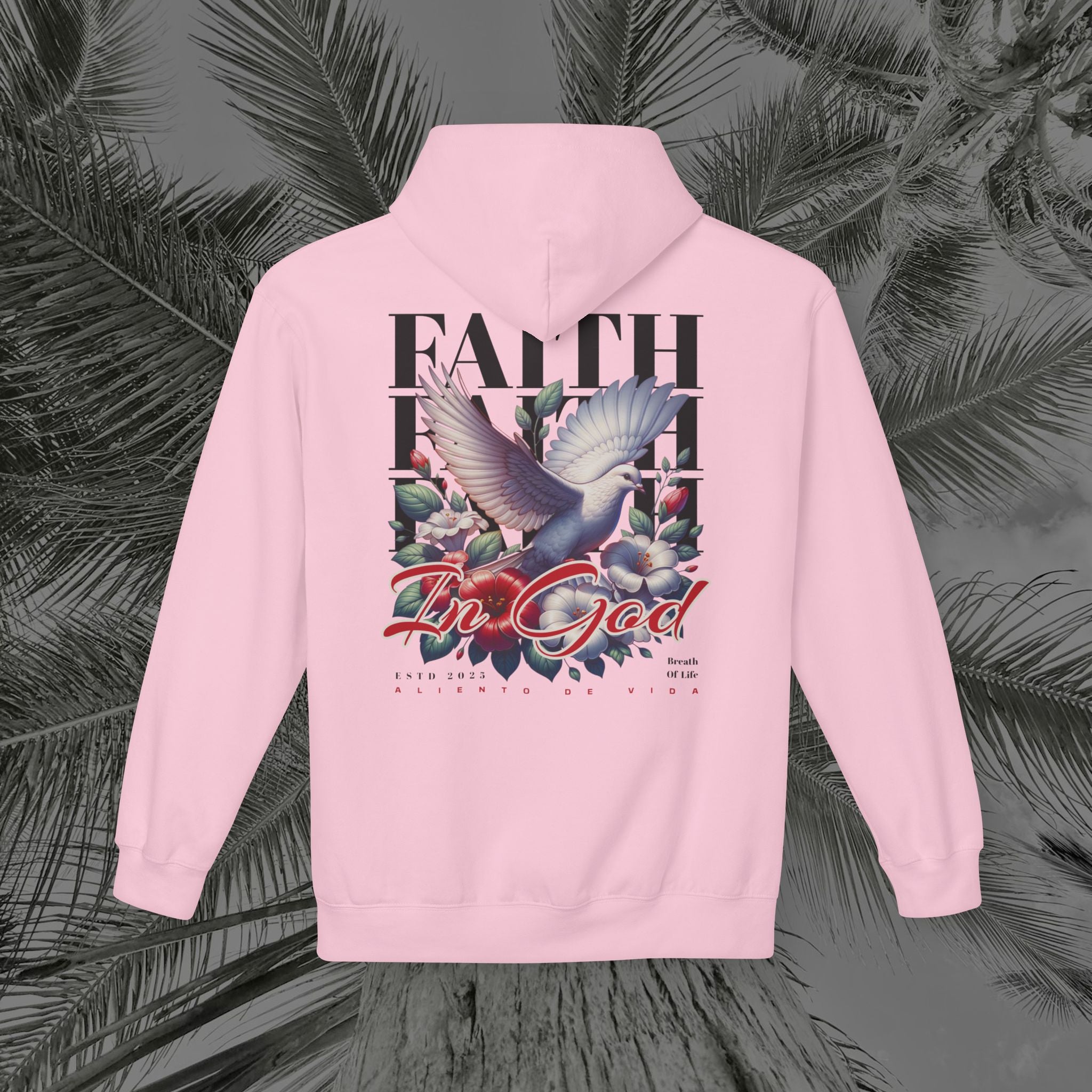 Wings of Grace - (UNISEX) Midweight Fleece Hoodie- Aliento De Vida