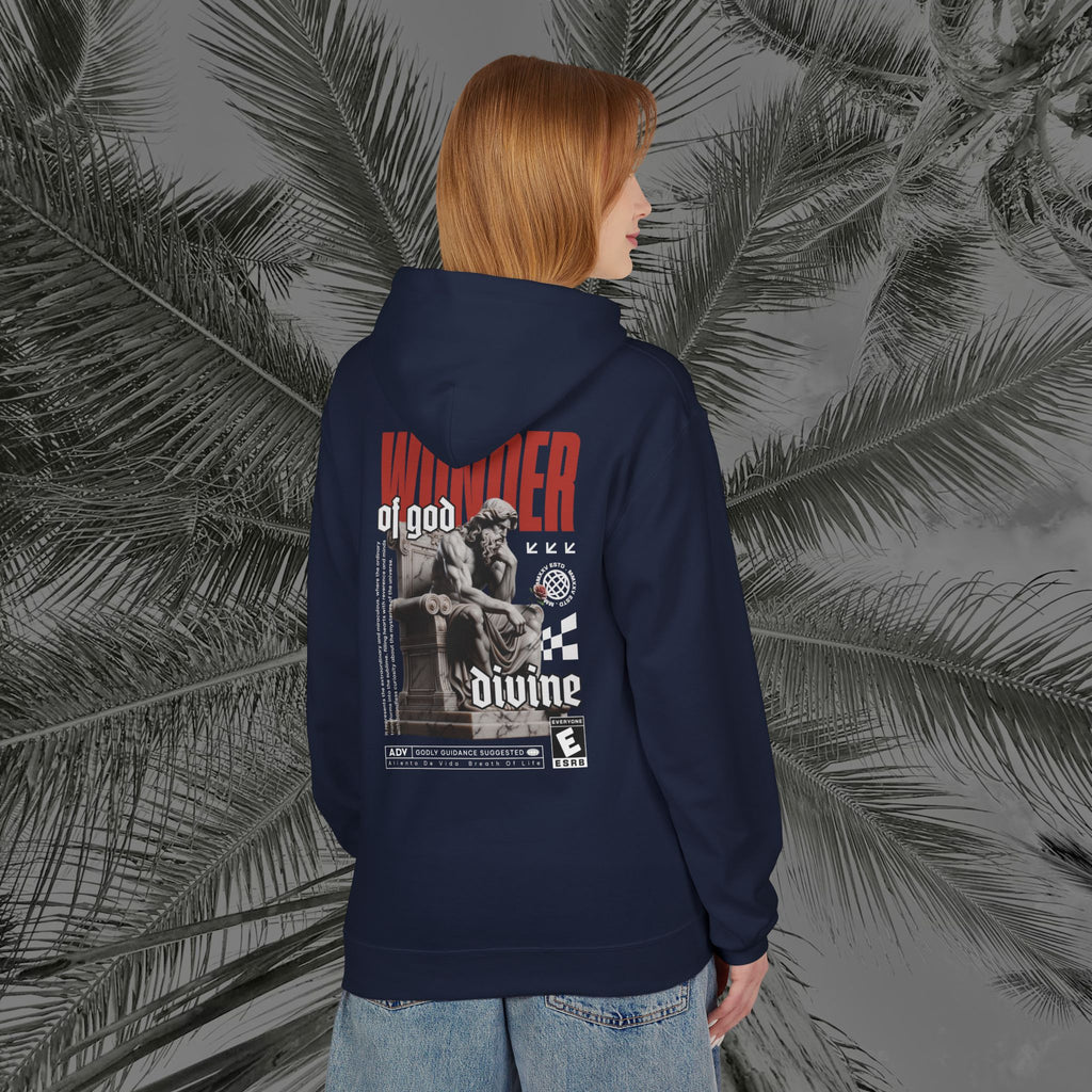 Throne of the Divine - (UNISEX) Midweight Fleece Hoodie - Aliento De Vida