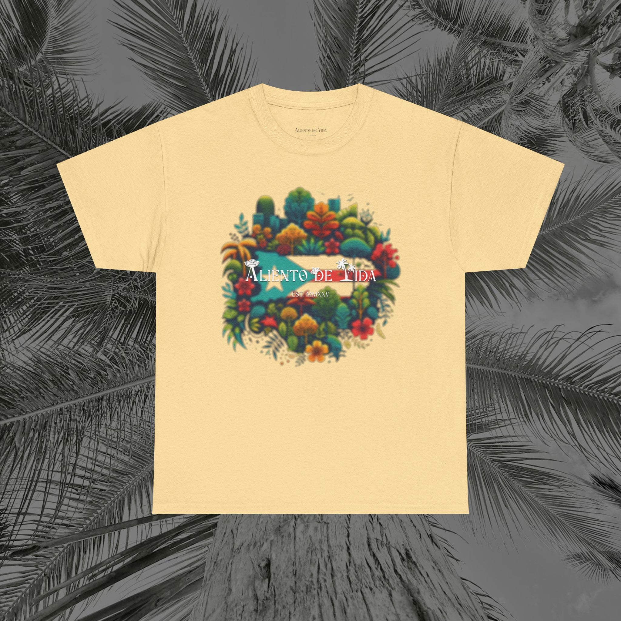 Beauty of Nature - PR COLLECTION - (UNISEX) Heavy Cotton Tee - Aliento De Vida