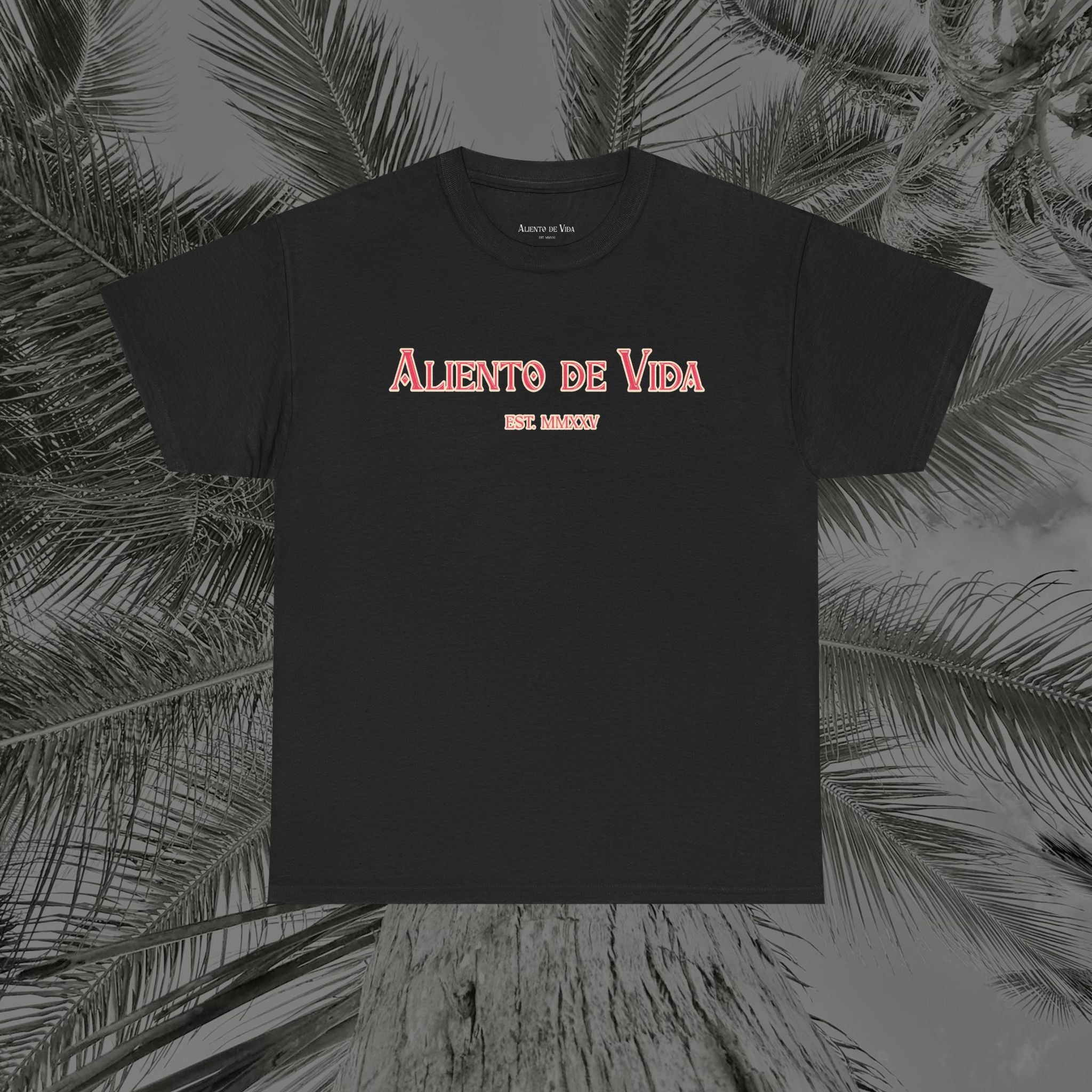 Breath Of Paradise - (UNISEX) Heavy Cotton T-Shirt - Back Design - Aliento De Vida