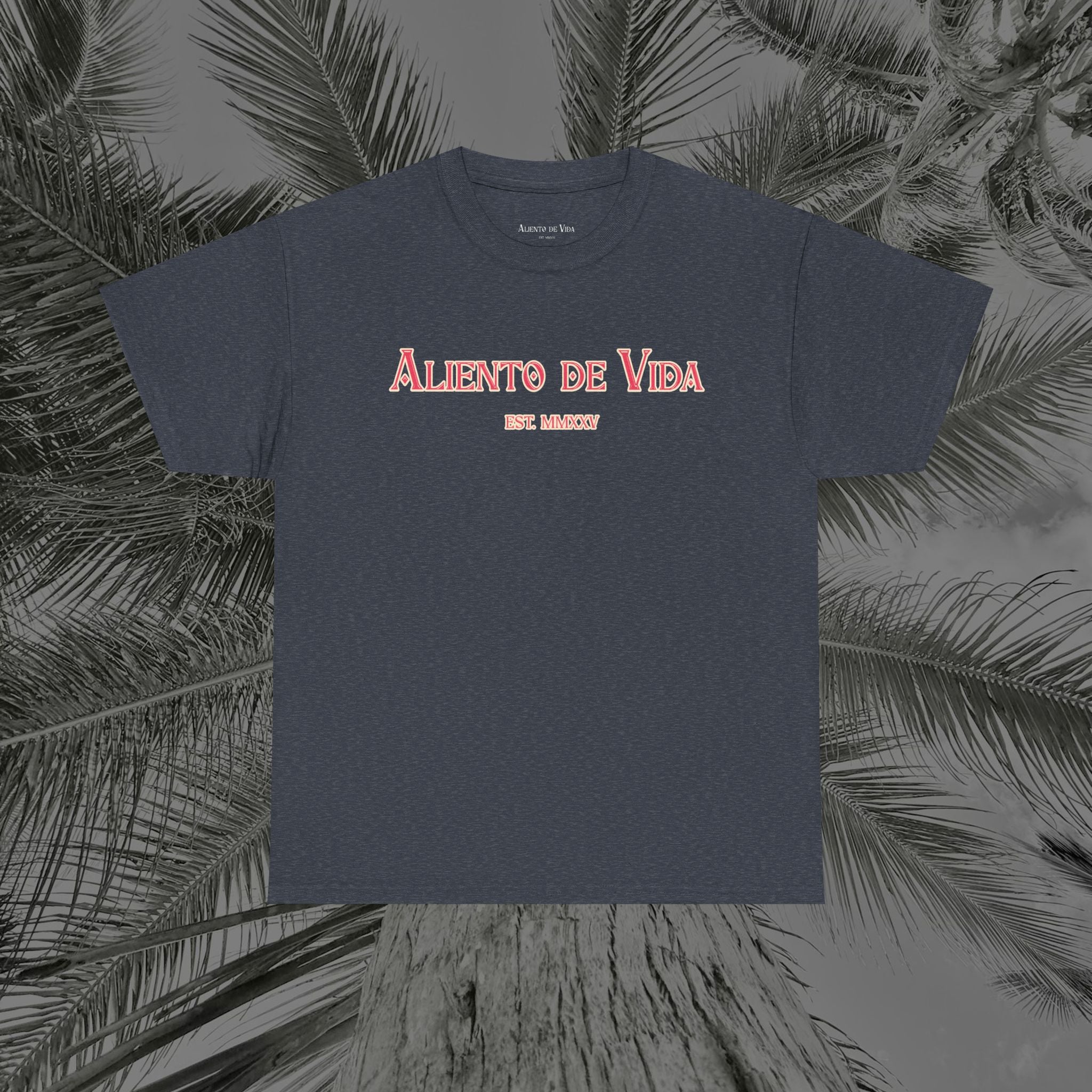 Breath Of Paradise - (UNISEX) Heavy Cotton T-Shirt - Back Design - Aliento De Vida