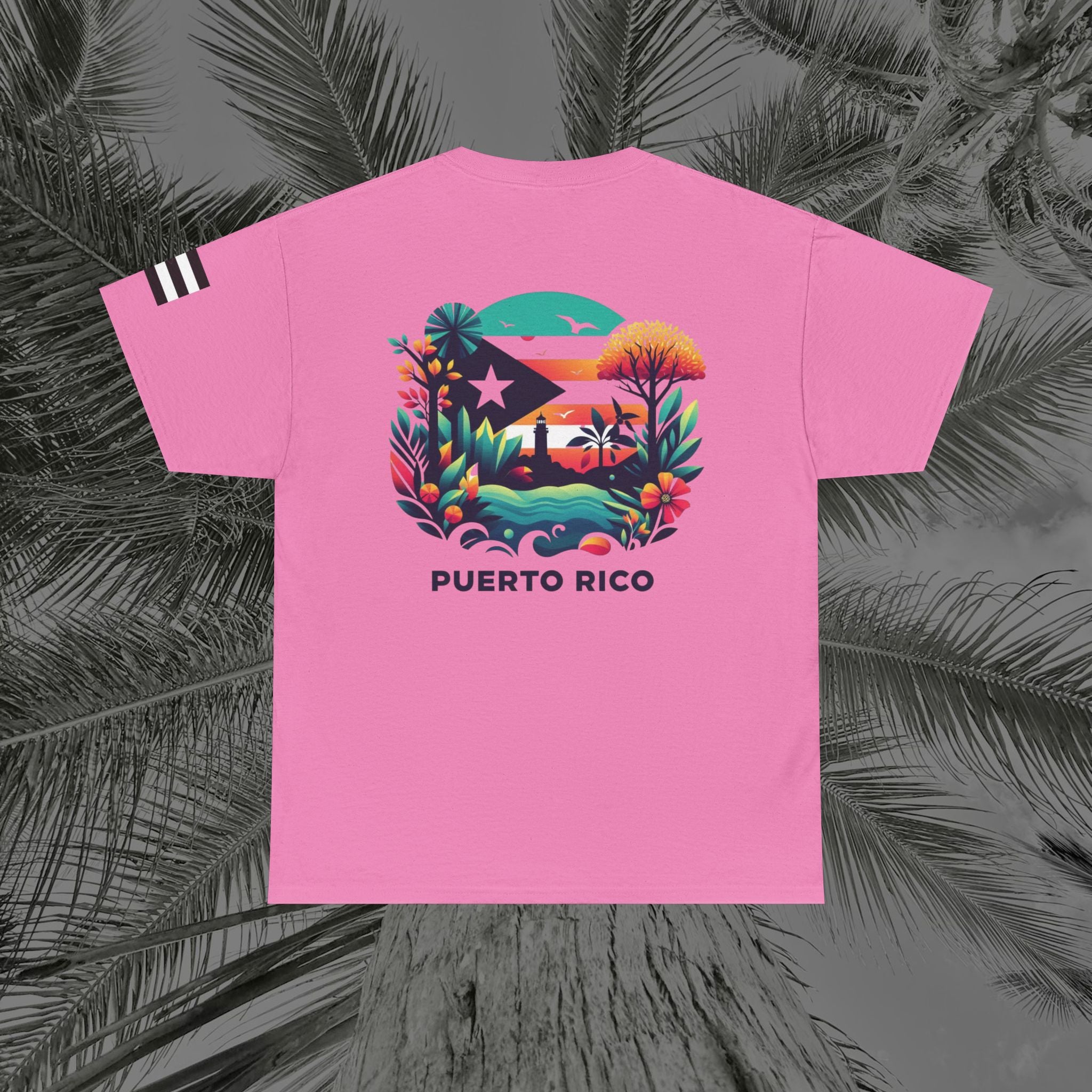 Isla Vibrante - PR COLLECTION - (UNISEX) Heavy Cotton Tee - Aliento De Vida
