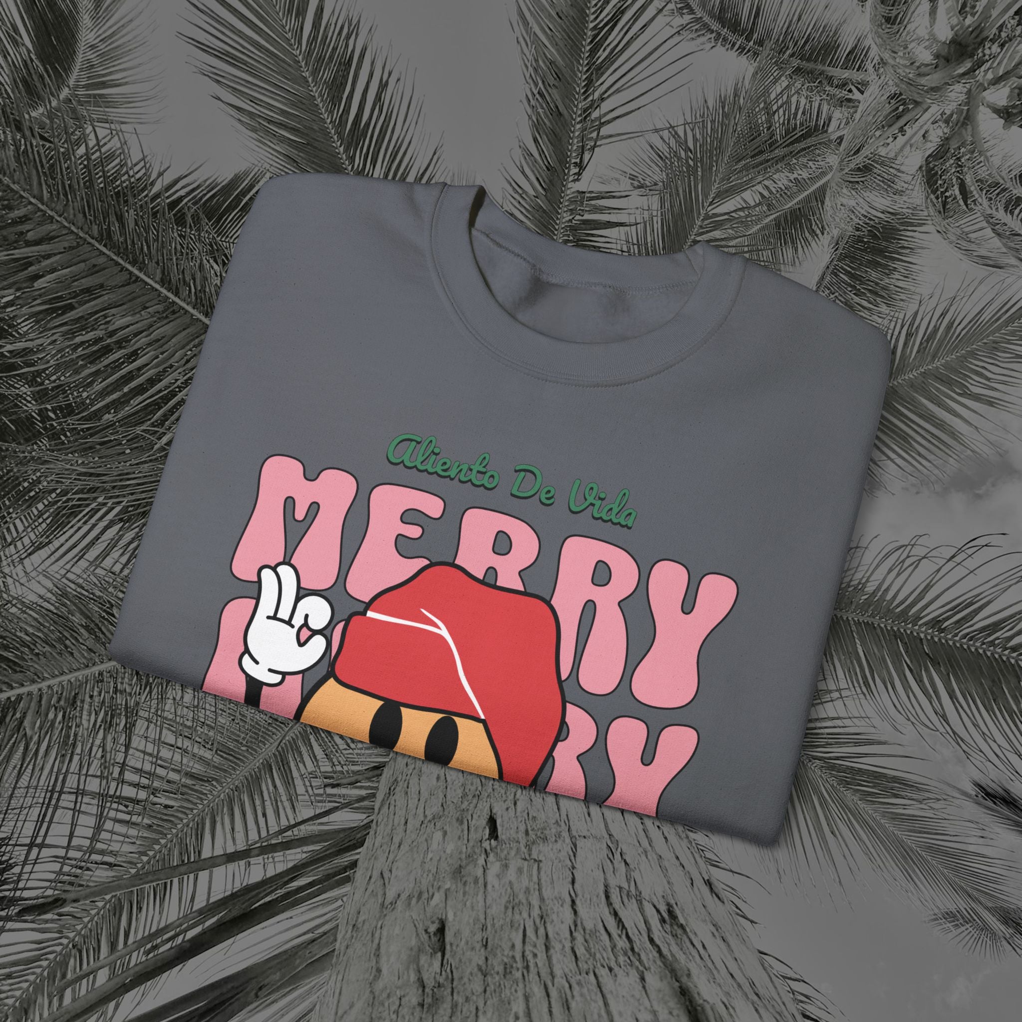 Happy Holidays - Cozy Crewneck Sweatshirt - Aliento De Vida