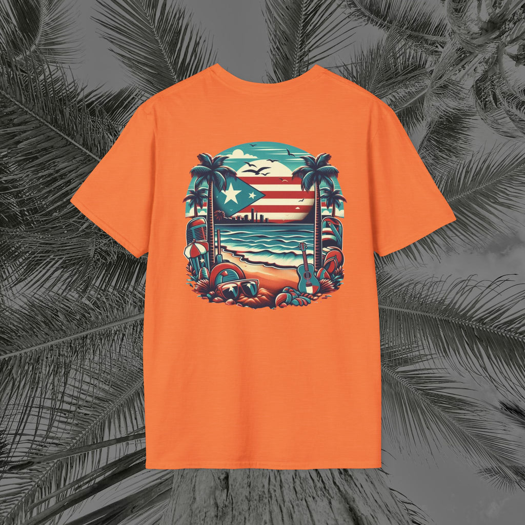 A Slice of Paradise - PR COLLECTION - (UNISEX) Soft style T-Shirt - Aliento De Vida
