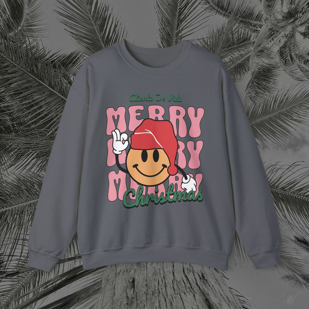 Happy Holidays - Cozy Crewneck Sweatshirt - Aliento De Vida