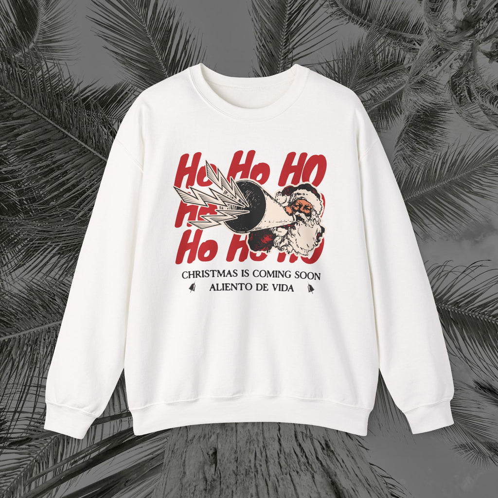 Ho Ho Ho’ Holiday Season - (UNISEX) Cozy Crewneck Sweatshirt - Aliento De Vida