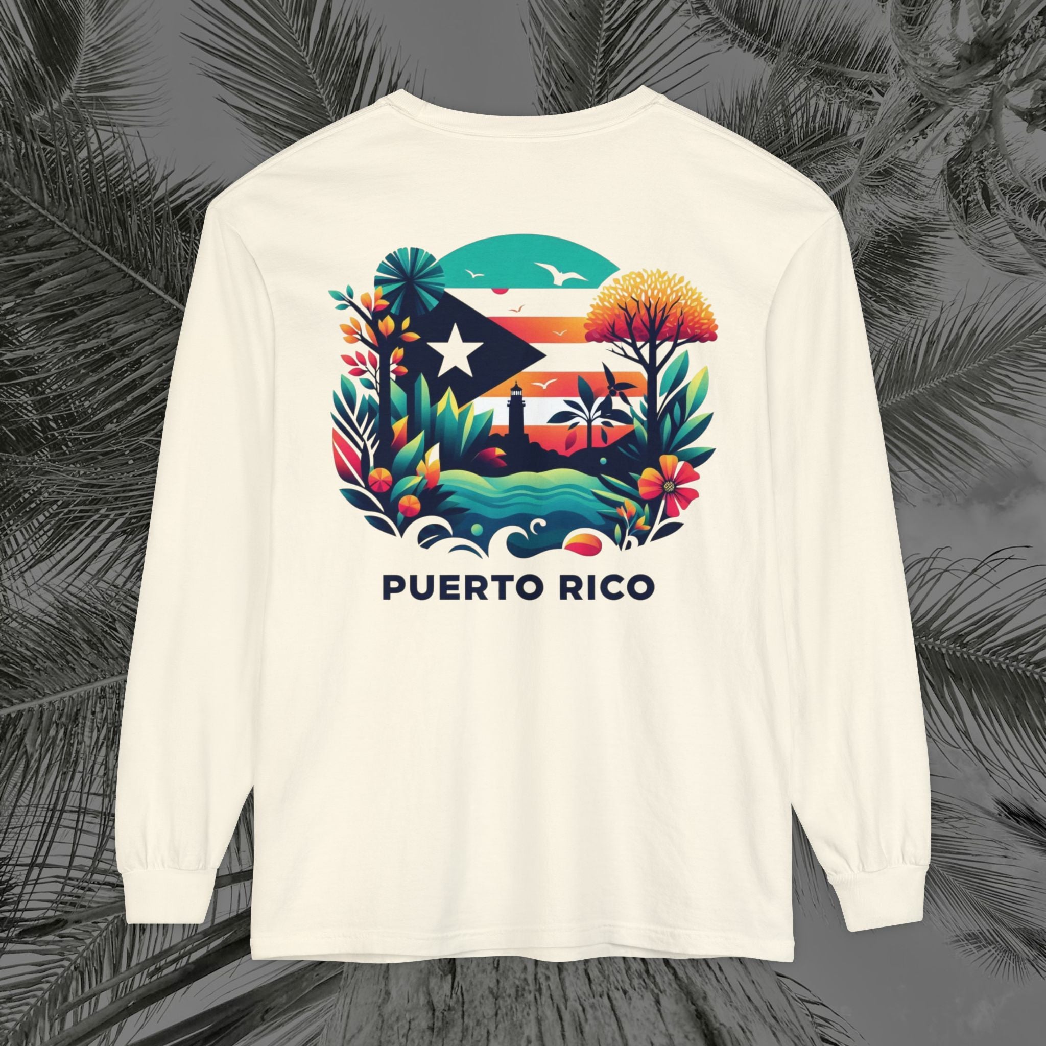Isla Vibrante - (UNISEX) Long Sleeve T-Shirt - Aliento De Vida