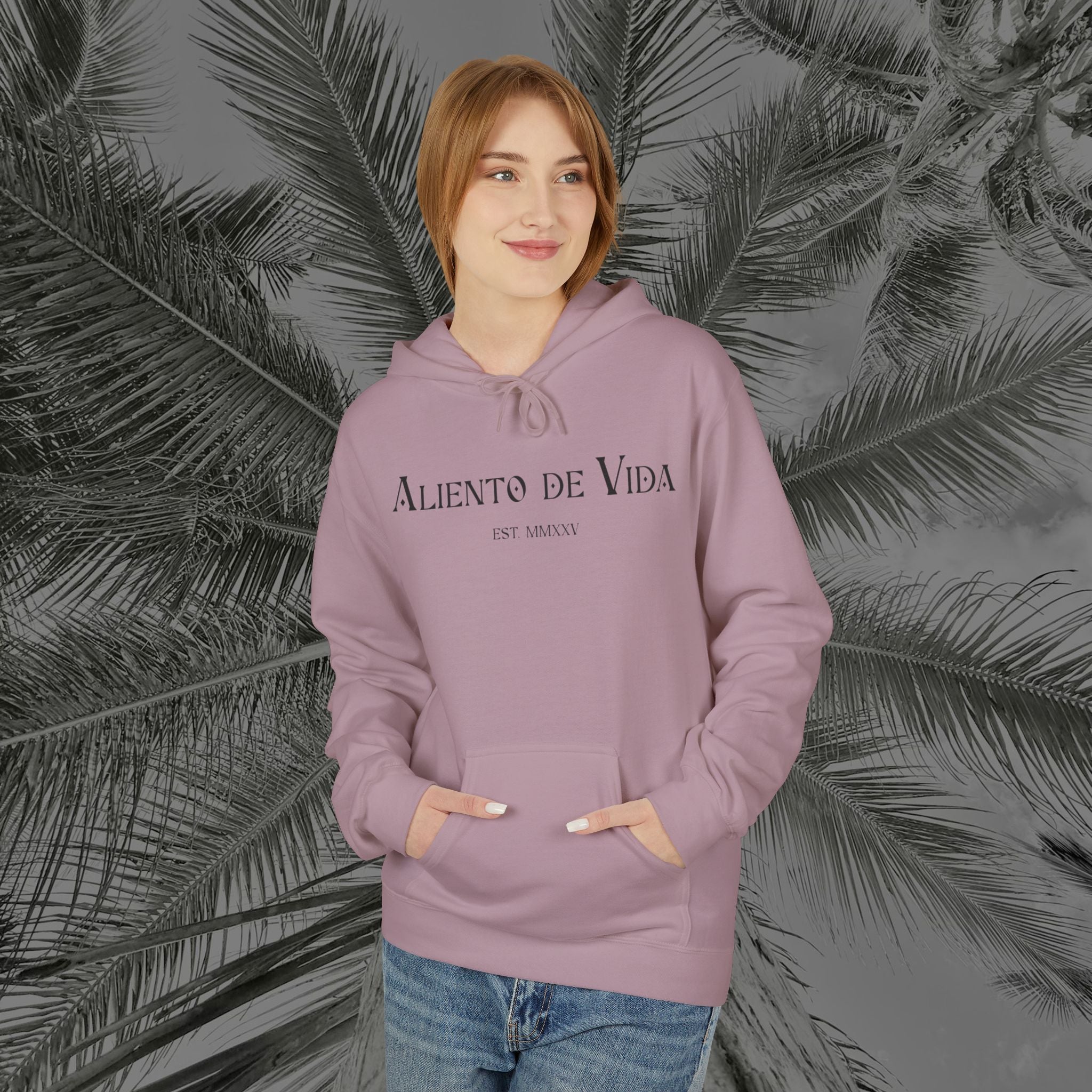 Wings of Grace - (UNISEX) Midweight Fleece Hoodie- Aliento De Vida