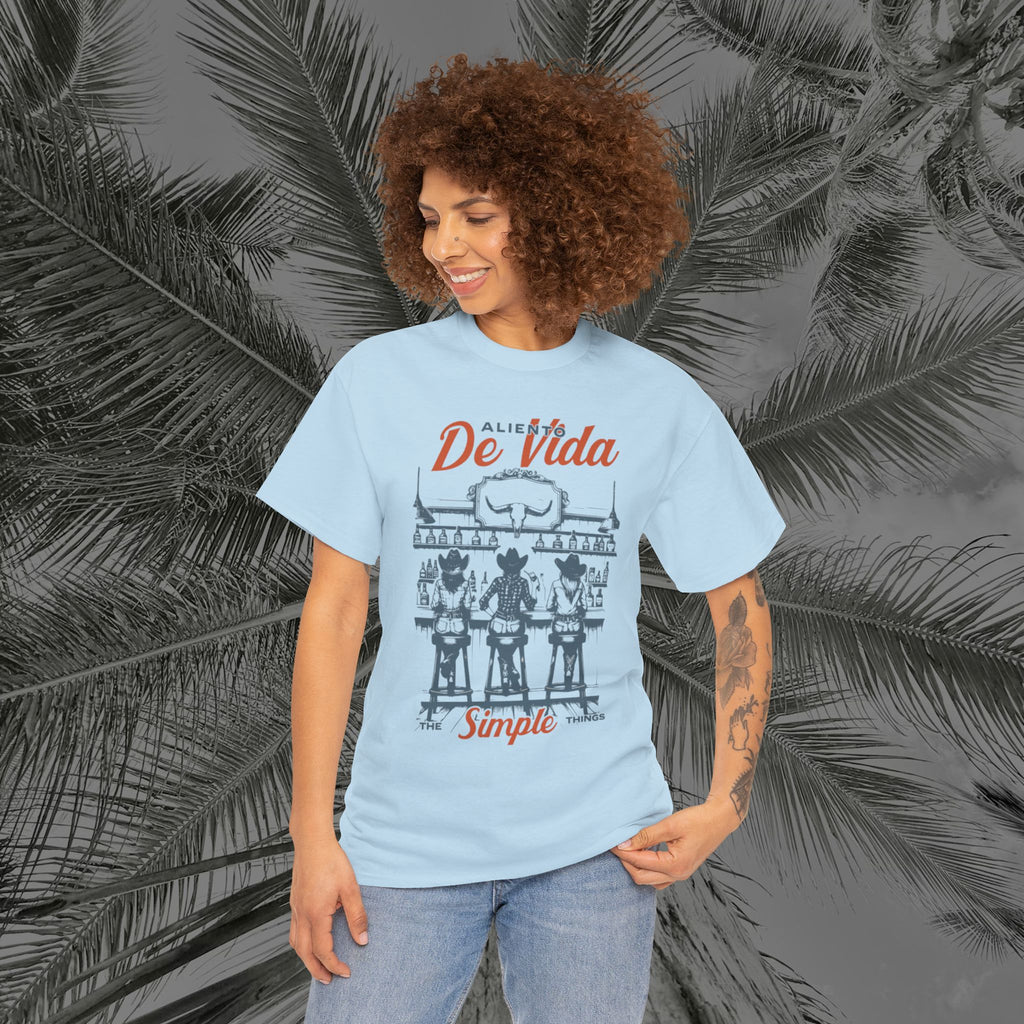 Let's Have A Drink - (UNISEX) Heavy Cotton T-Shirt - Aliento De Vida