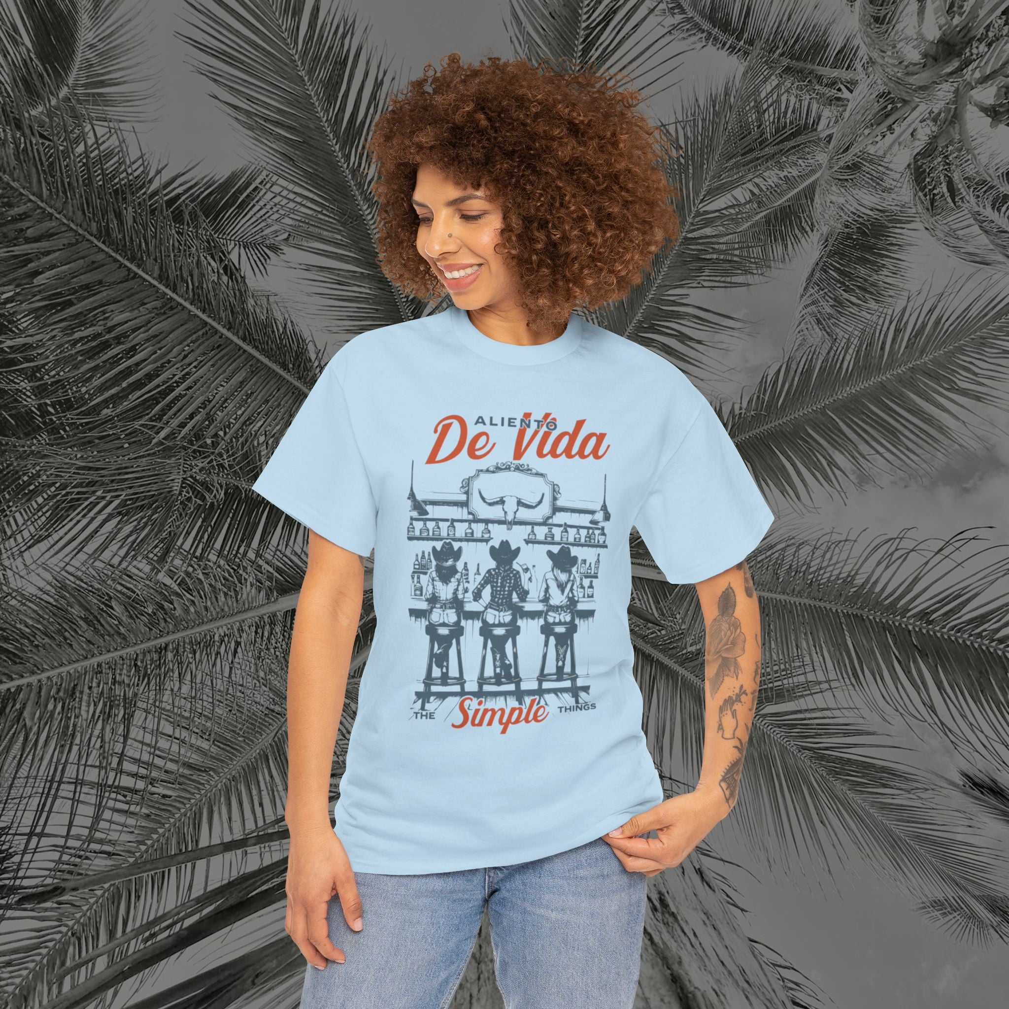Let's Have A Drink - (UNISEX) Heavy Cotton T-Shirt - Aliento De Vida