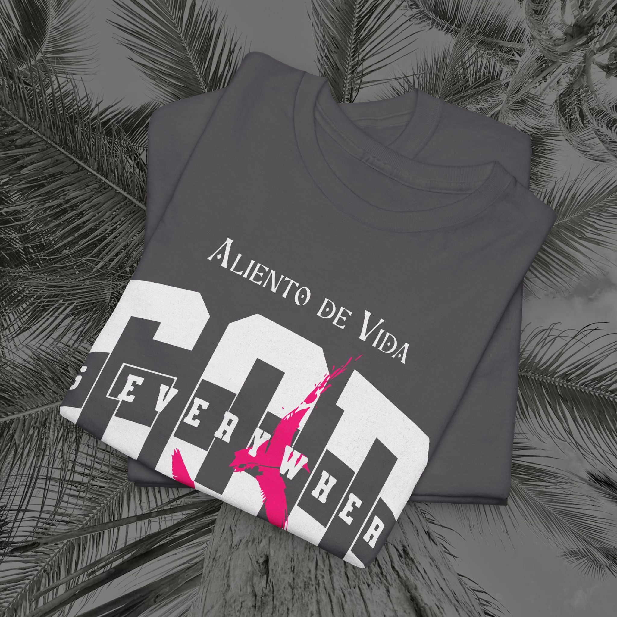 God Is Everywhere - (UNISEX) Heavy Cotton Tee - Aliento De Vida