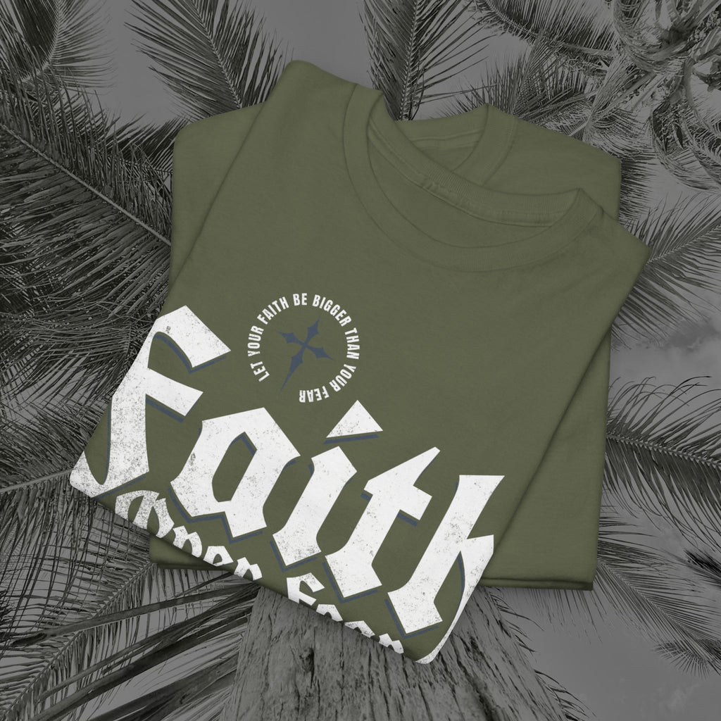 Faith Over Fear - (UNISEX) Heavy Cotton Tee - Aliento De Vida