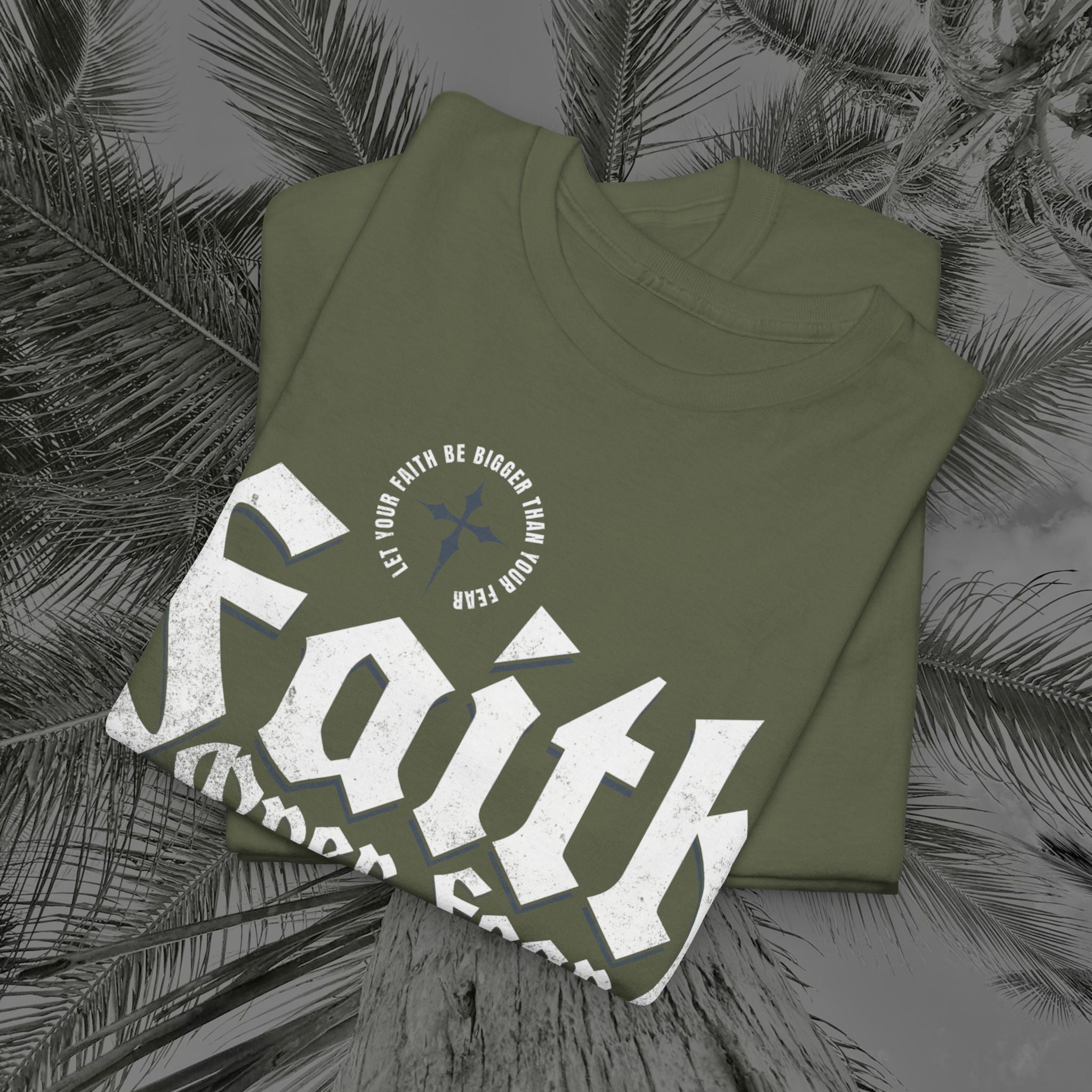 Faith Over Fear - (UNISEX) Heavy Cotton Tee - Aliento De Vida