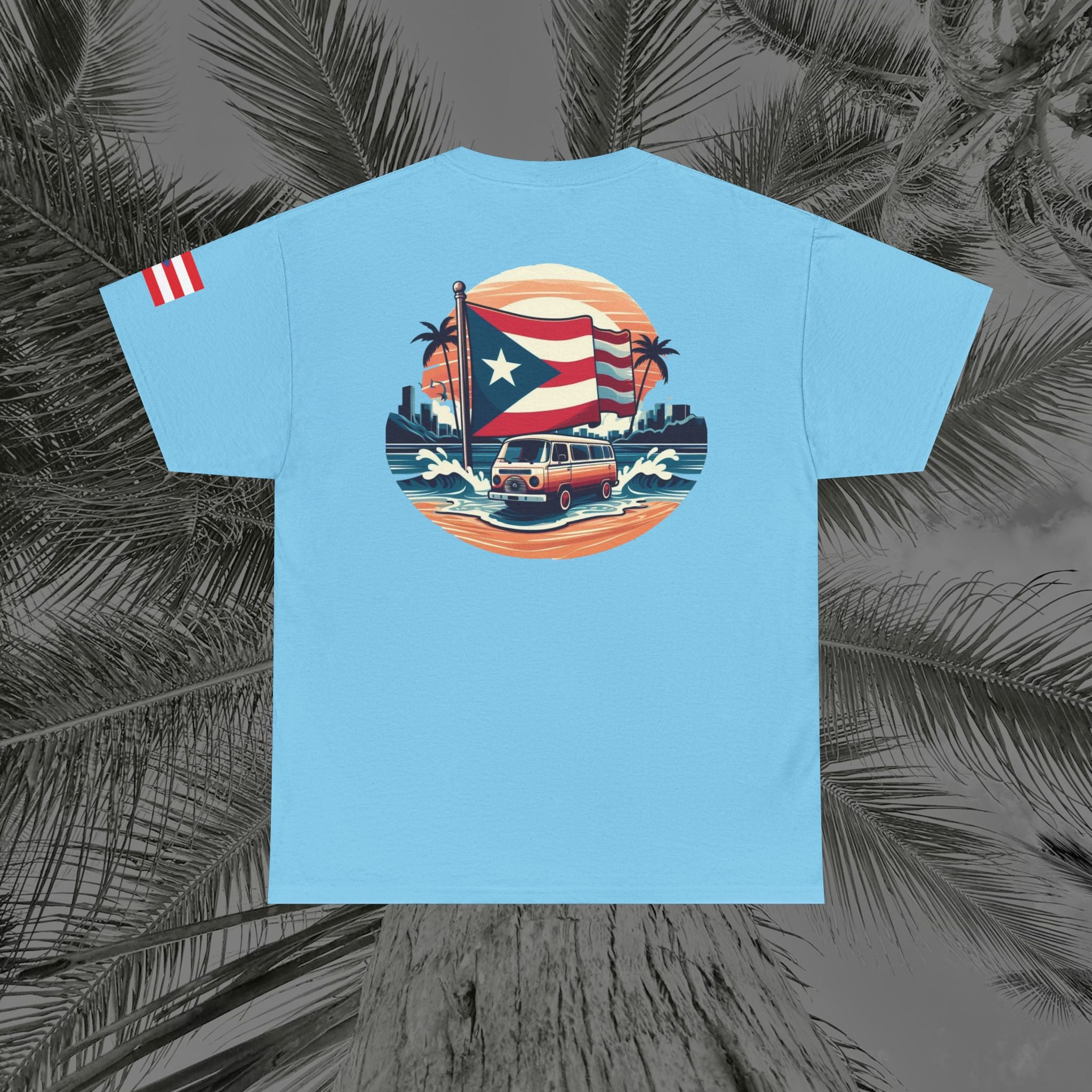 Island Cruiser - PR COLLECTION - (UNISEX) Heavy Cotton Tee - Aliento De Vida