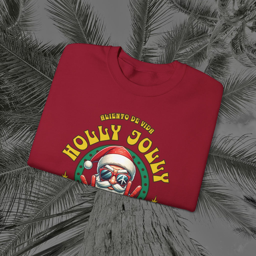 Peace Out, North Pole Edition - (UNSEX) Cozy Crewneck Sweatshirt – Aliento De Vida