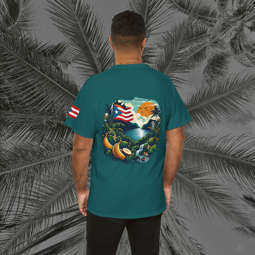 Borikén Sunrise - PR COLLECTION - (UNISEX) Heavy Cotton Tee - Aliento De Vida