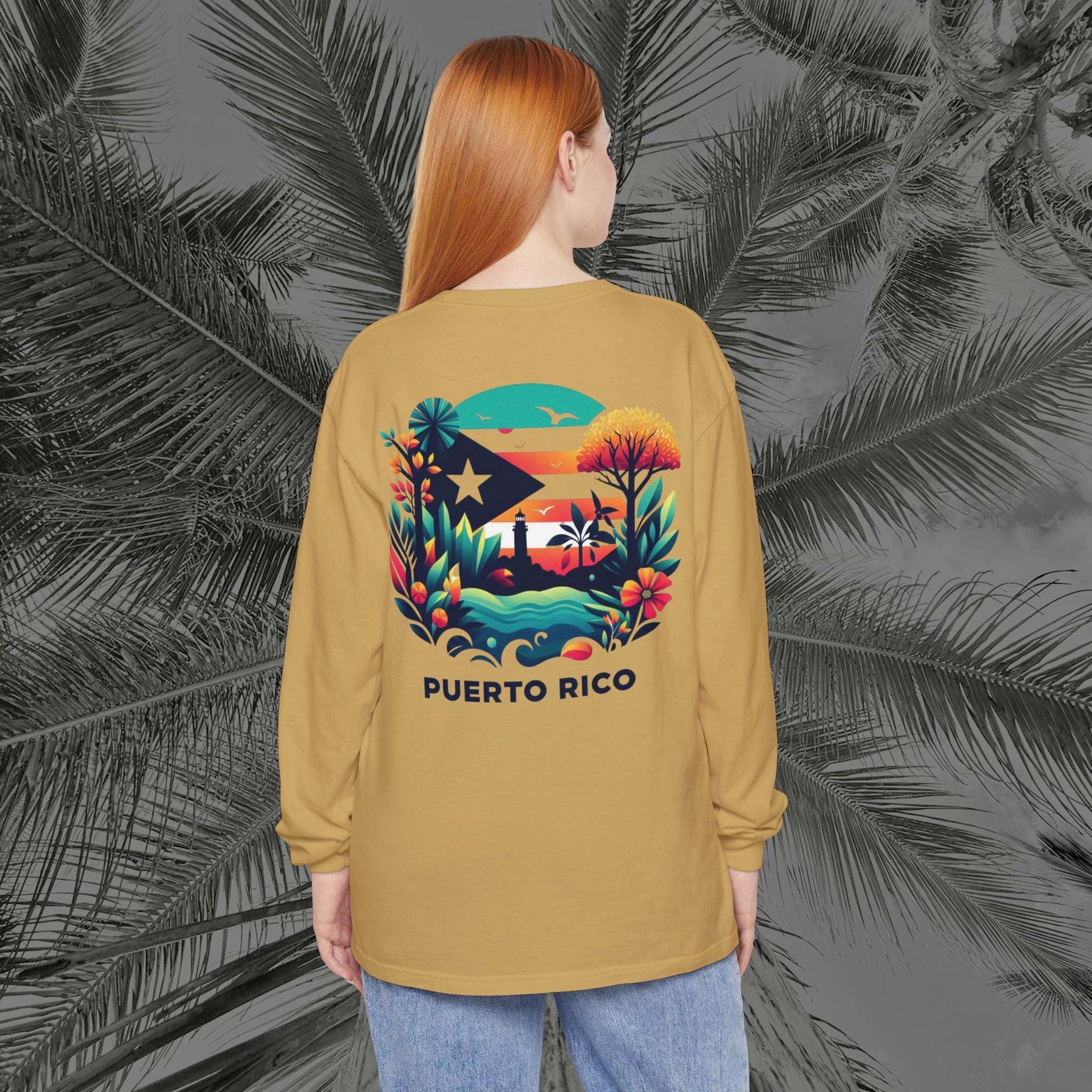 Isla Vibrante - (UNISEX) Long Sleeve T-Shirt - Aliento De Vida