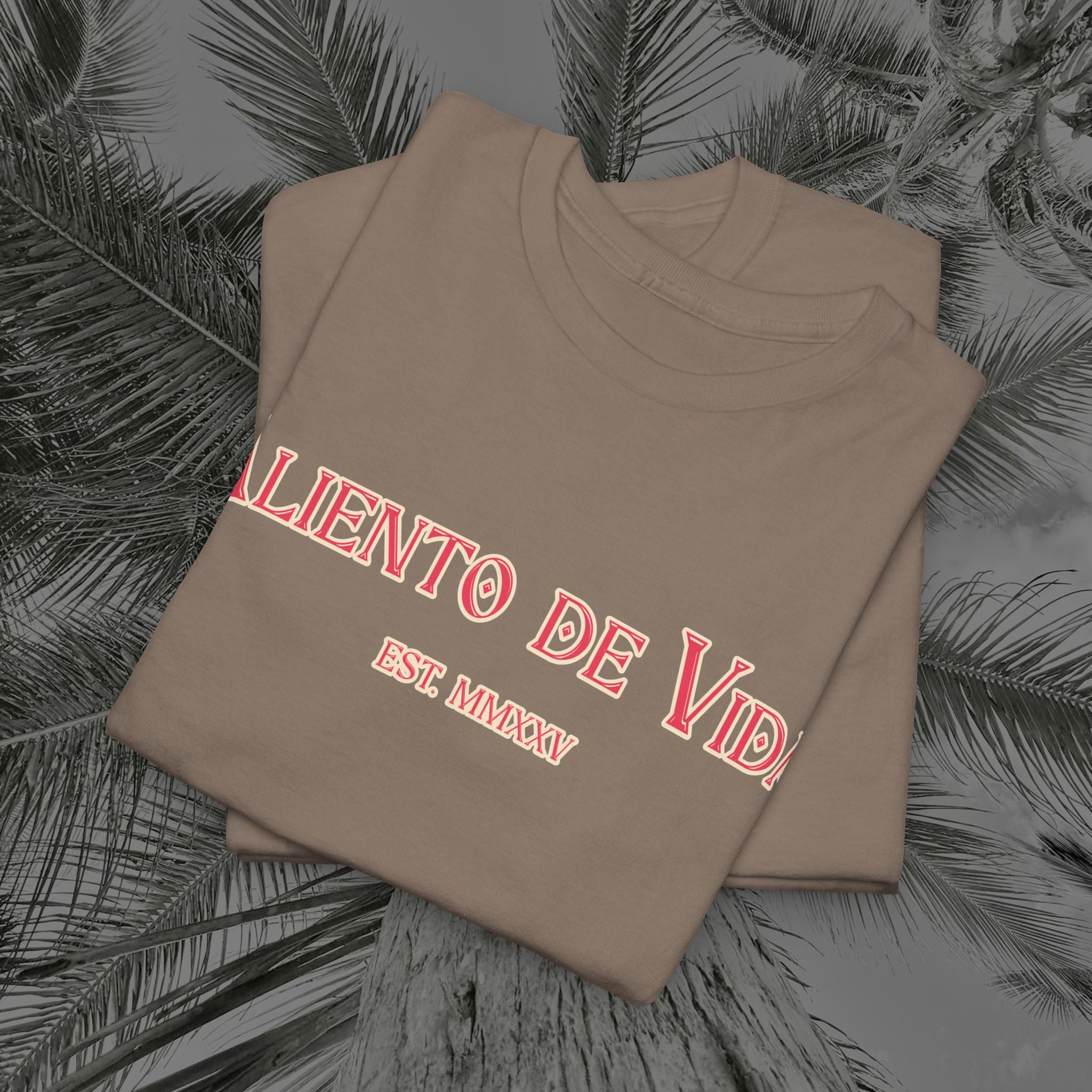 Breath Of Paradise - (UNISEX) Heavy Cotton T-Shirt - Back Design - Aliento De Vida