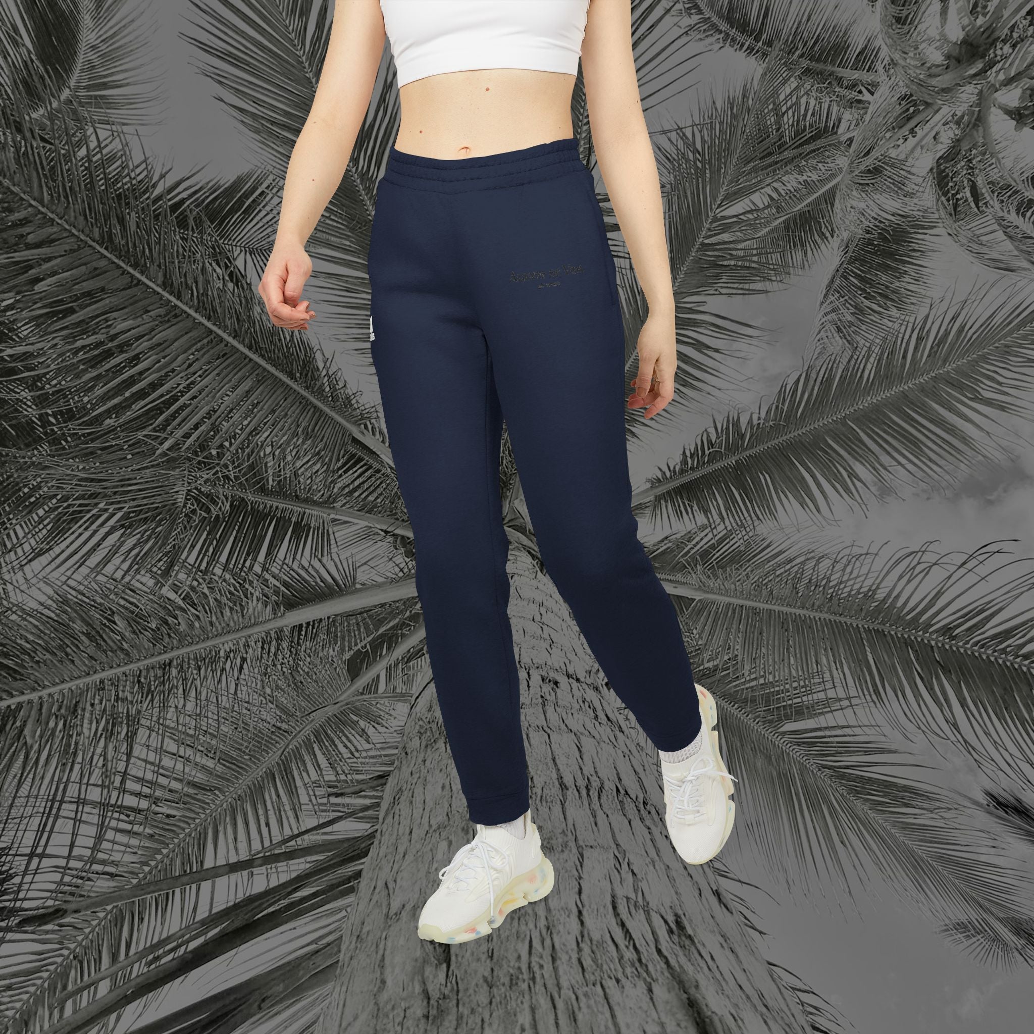 Aliento De Vida - (UNISEX) Adidas Fleece Joggers (Black Lettering)