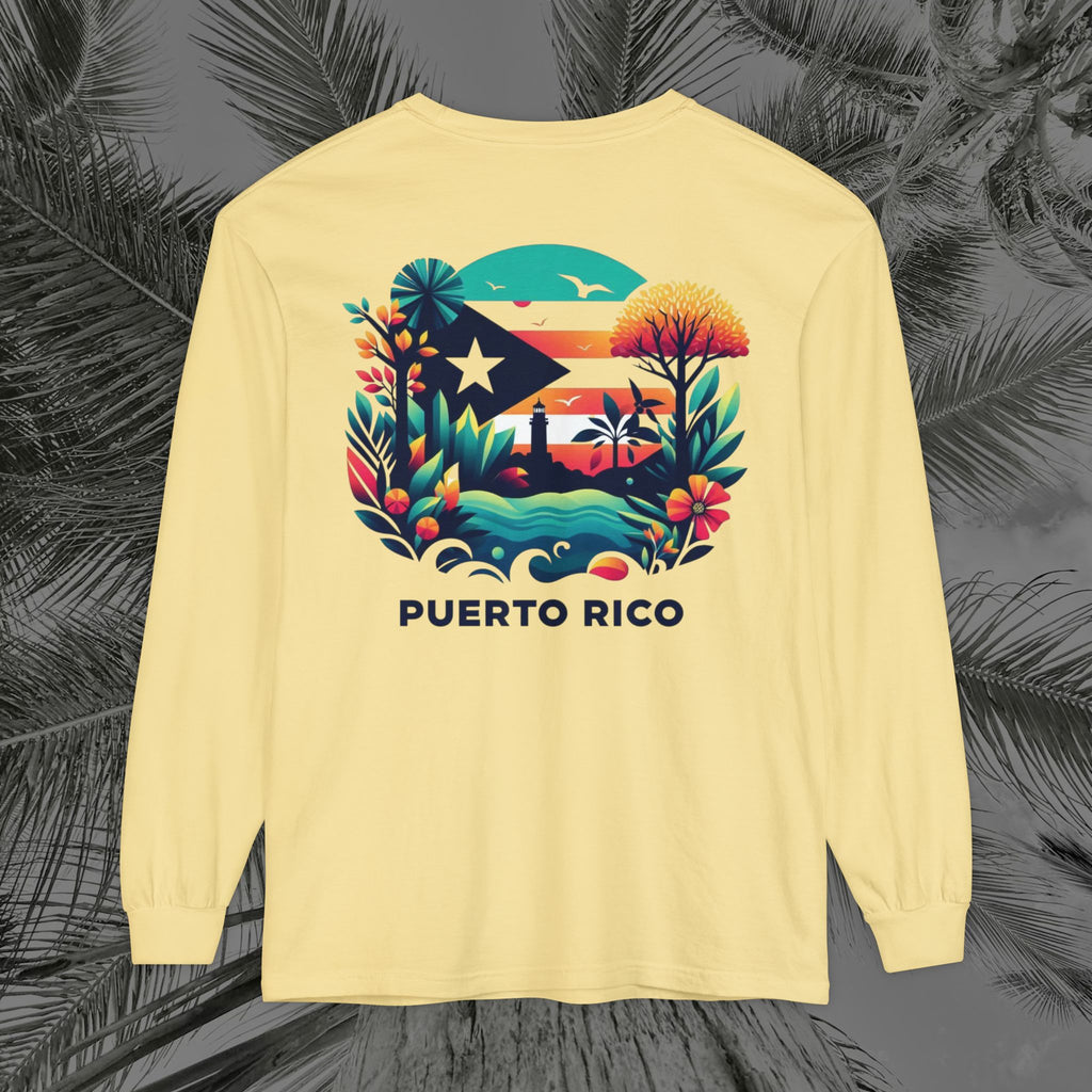 Isla Vibrante - (UNISEX) Long Sleeve T-Shirt - Aliento De Vida