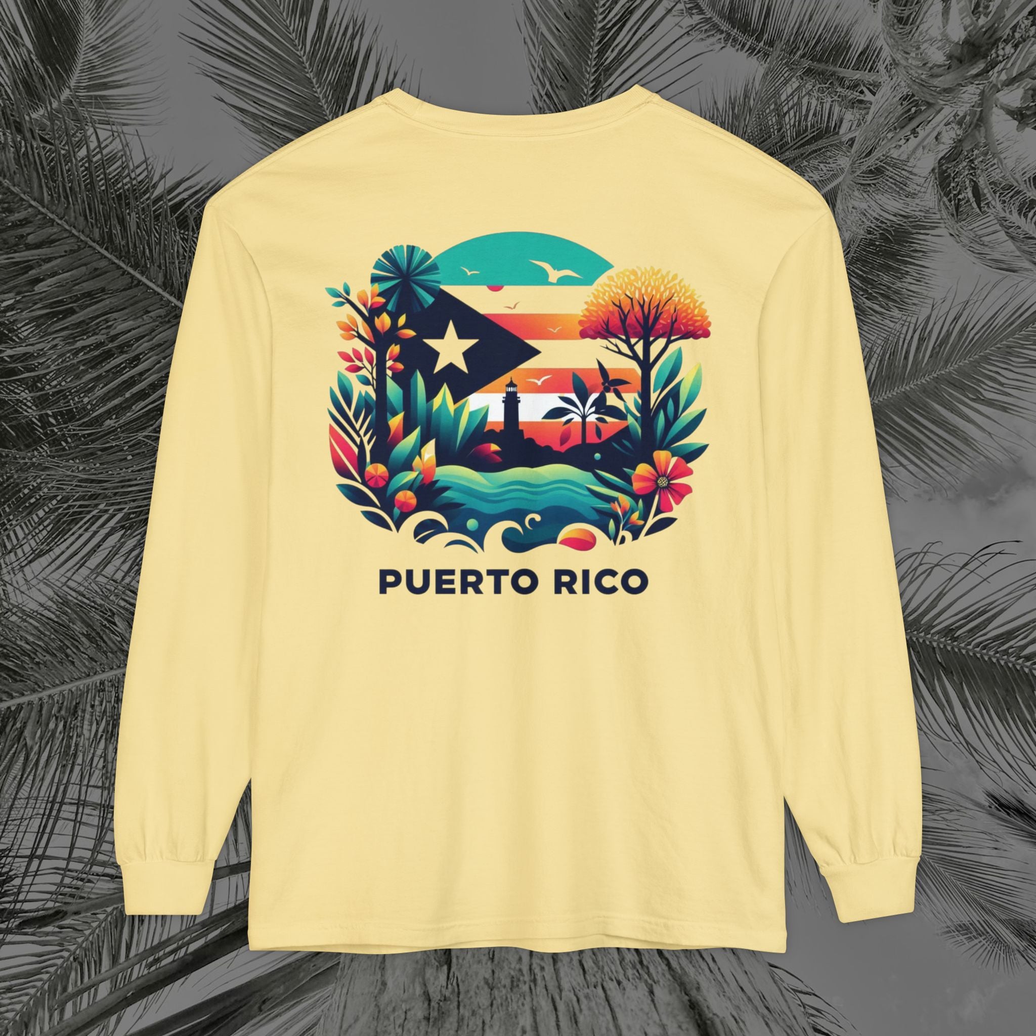 Isla Vibrante - (UNISEX) Long Sleeve T-Shirt - Aliento De Vida