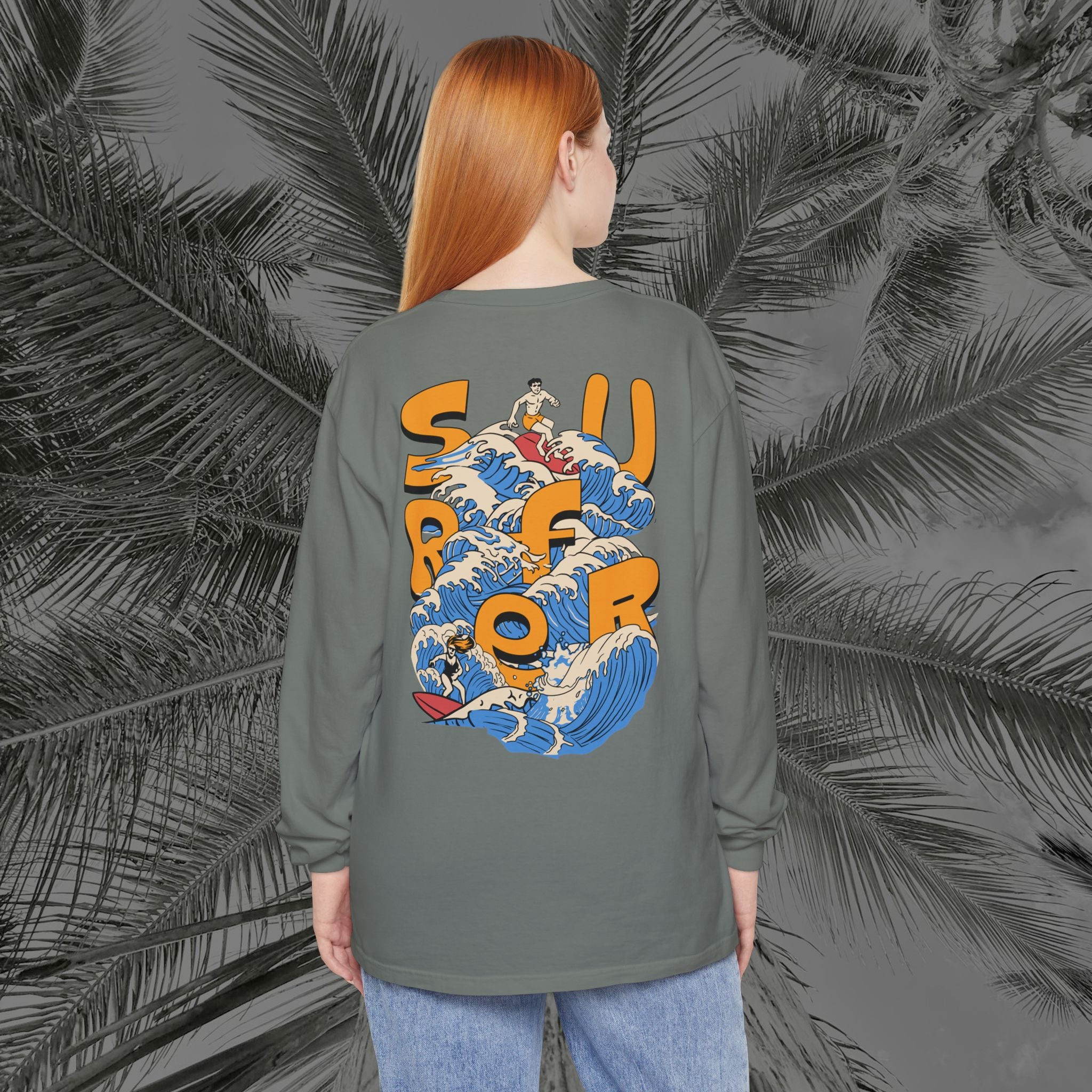 Ocean Motion - (UNISEX) Long Sleeve T-Shirt - Aliento de Vida
