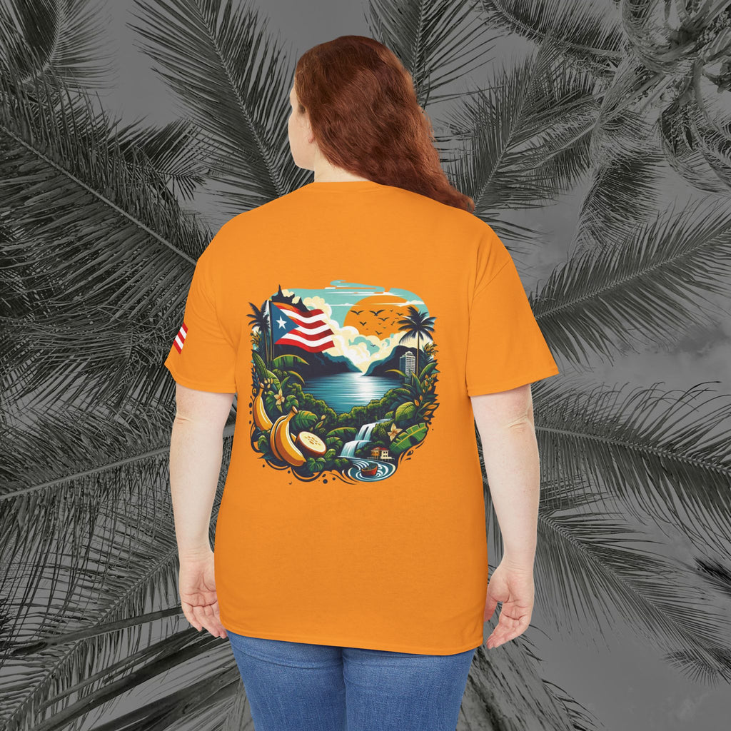 Borikén Sunrise - PR COLLECTION - (UNISEX) Heavy Cotton Tee - Aliento De Vida