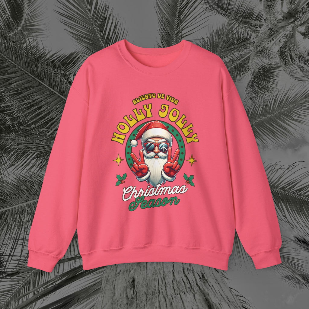 Peace Out, North Pole Edition - (UNSEX) Cozy Crewneck Sweatshirt – Aliento De Vida