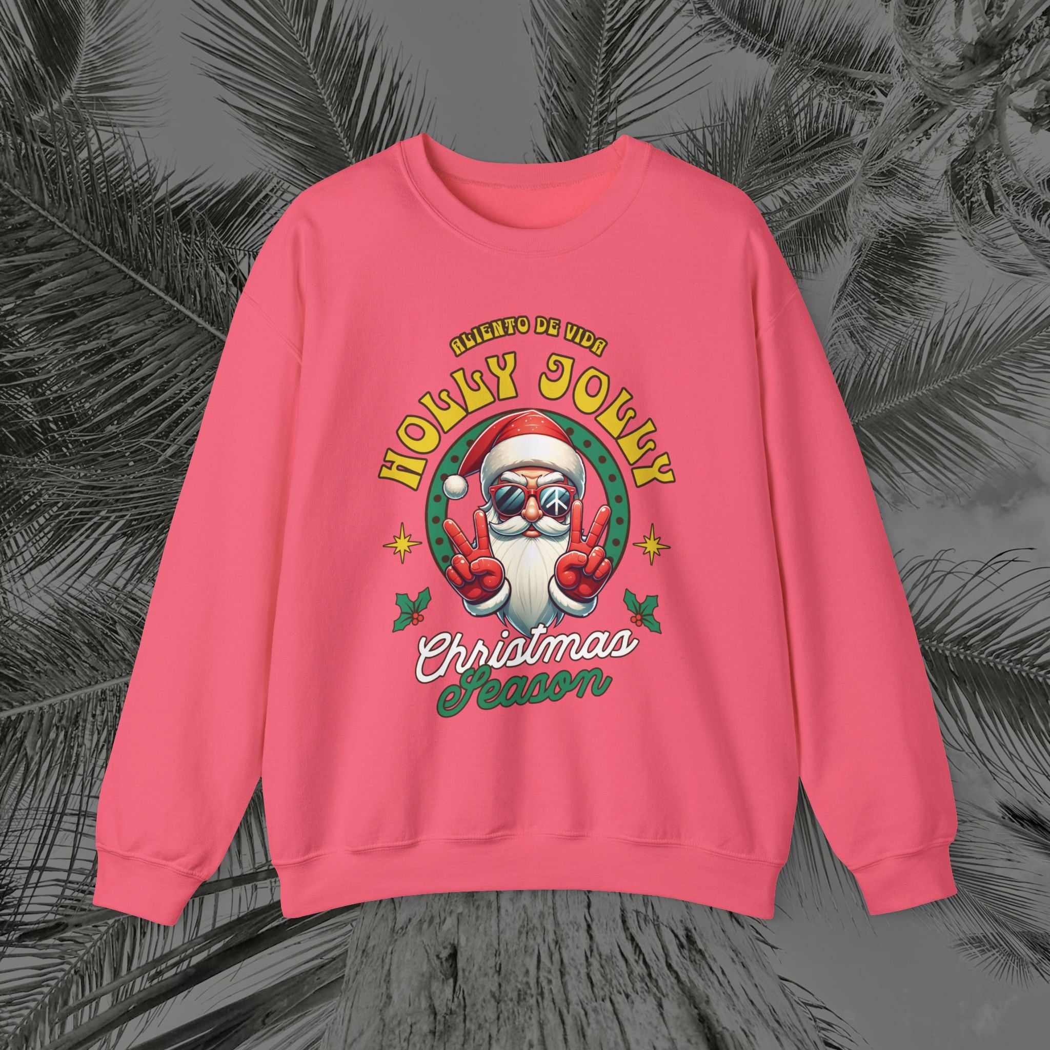 Peace Out, North Pole Edition - (UNSEX) Cozy Crewneck Sweatshirt – Aliento De Vida