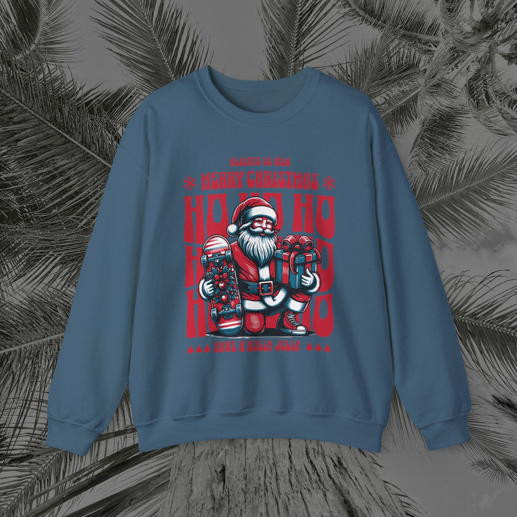 Naughty by Nature, Santa by Choice - (UNISEX) Cozy Crewneck Sweatshirt - Aliento De Vida