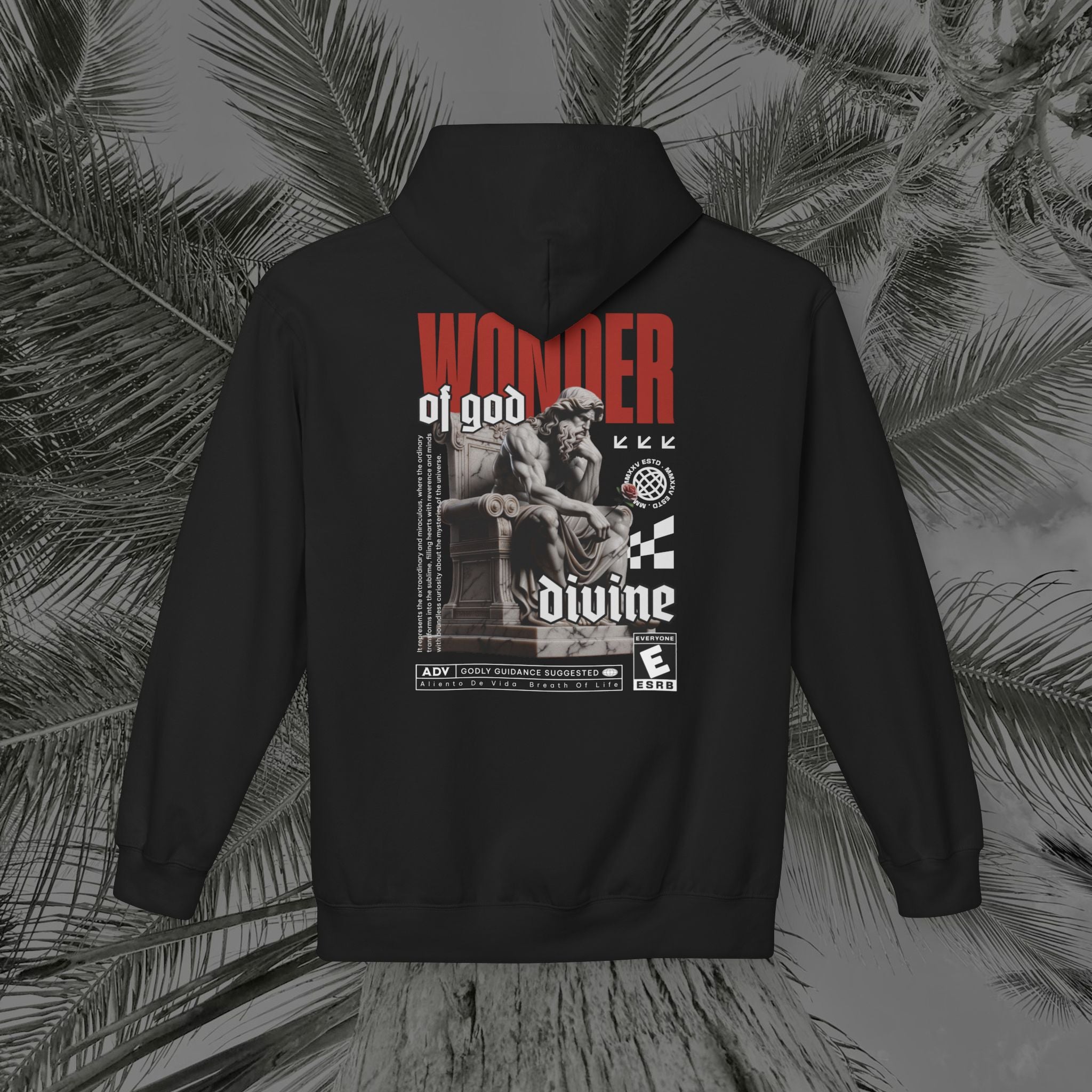 Throne of the Divine - (UNISEX) Midweight Fleece Hoodie - Aliento De Vida