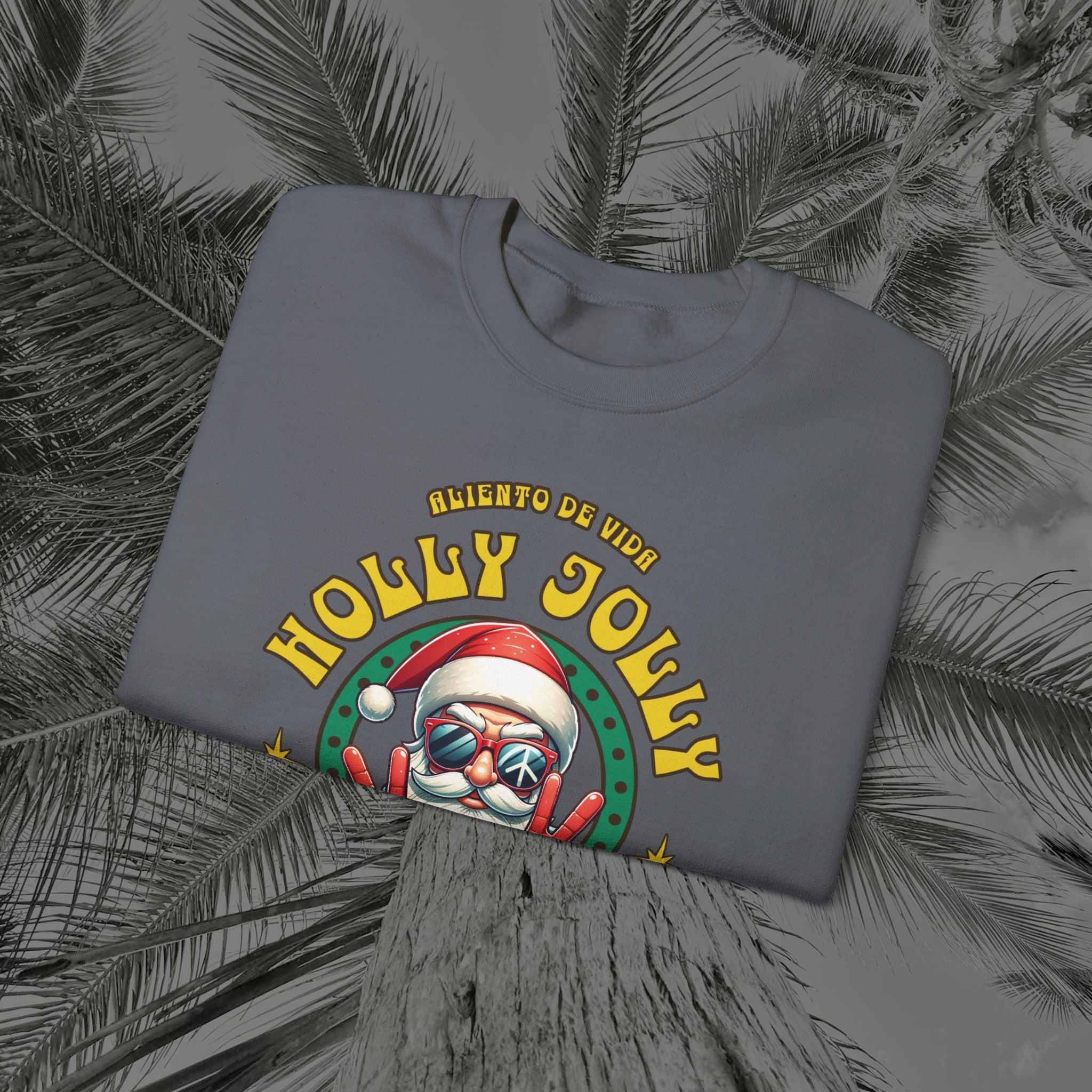 Peace Out, North Pole Edition - (UNSEX) Cozy Crewneck Sweatshirt – Aliento De Vida