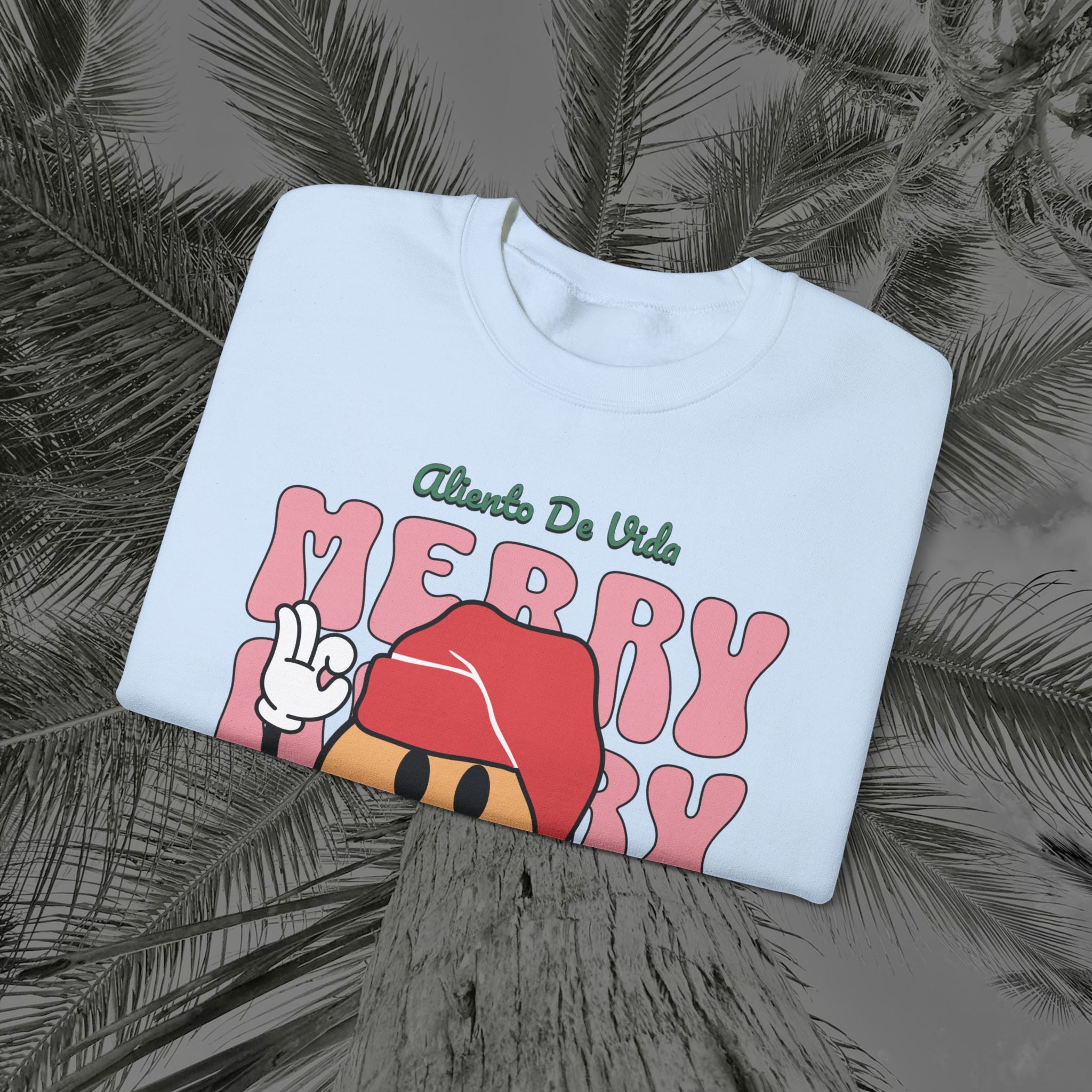 Happy Holidays - Cozy Crewneck Sweatshirt - Aliento De Vida