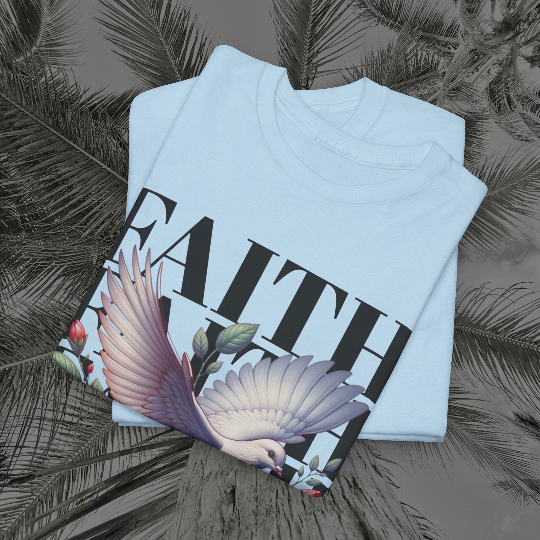 Wings of Grace - (UNISEX) Heavy Cotton Tee - Aliento De Vida