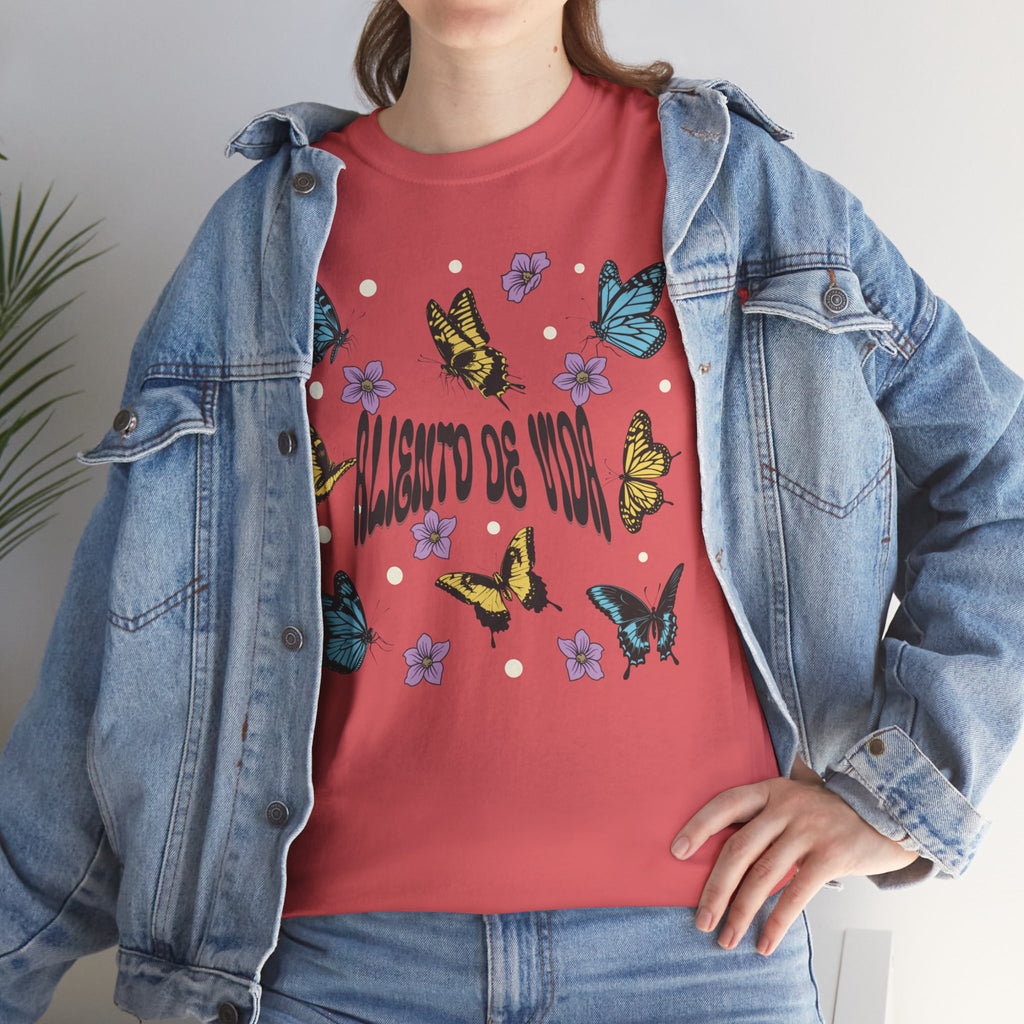 Butterfly Effect #2 - (UNISEX) Heavy Cotton T-Shirt - Aliento De Vida