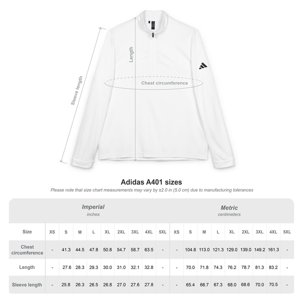Adidas® Quarter-Zip Pullover - Embroidery for Active Lifestyle - (UNISEX) - Aliento De Vida