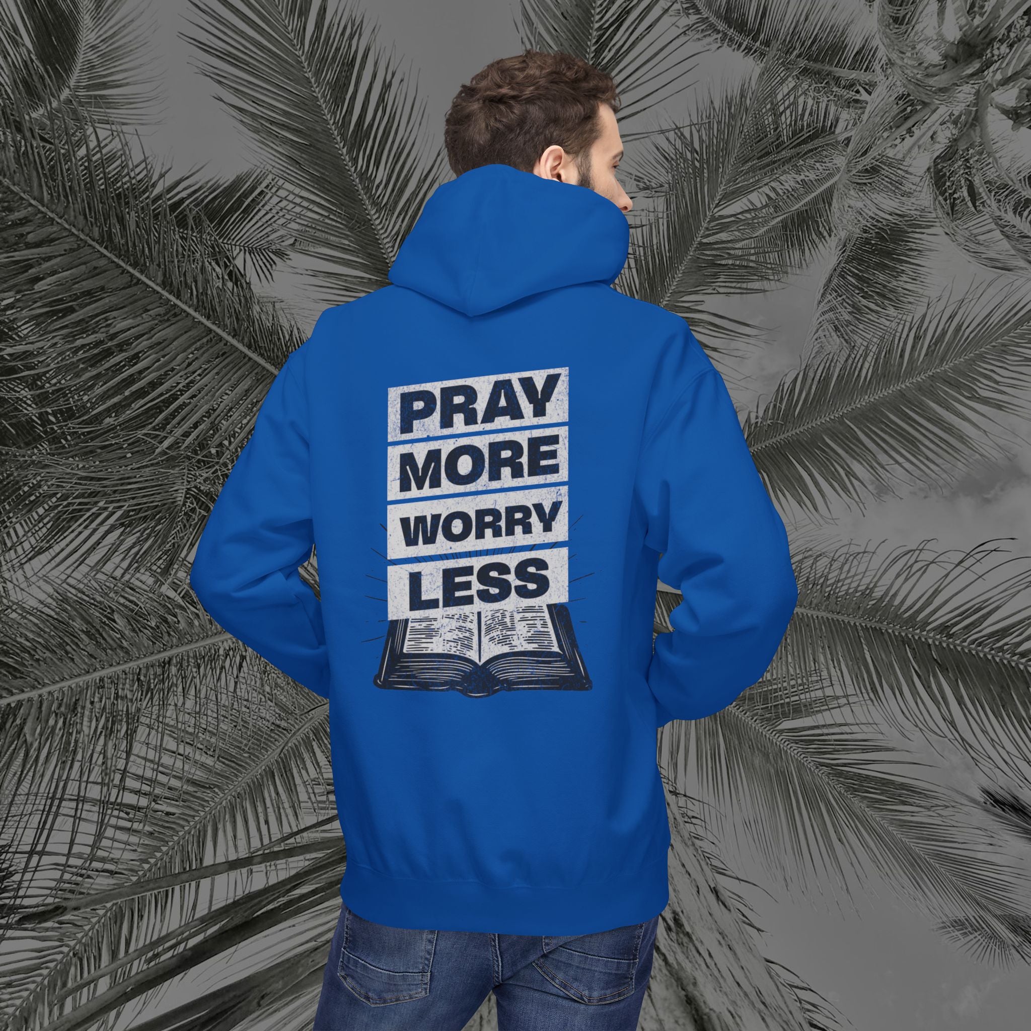 Peace Through Prayer - (UNISEX) Midweight Fleece Hoodie - Aliento De Vida