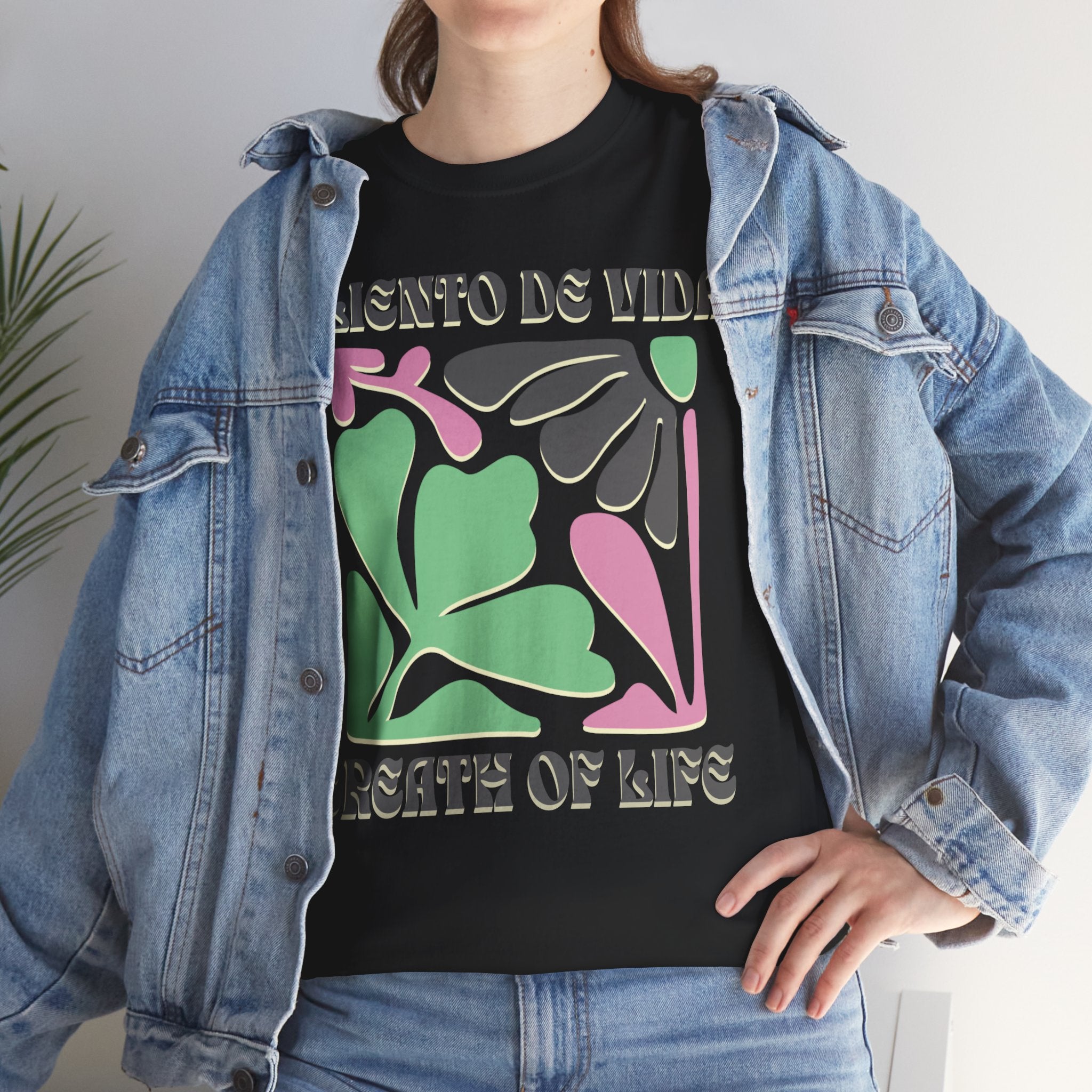 One Breath, Infinite Bloom #2 - (UNISEX) Heavy Cotton T-Shirt - Aliento De Vida