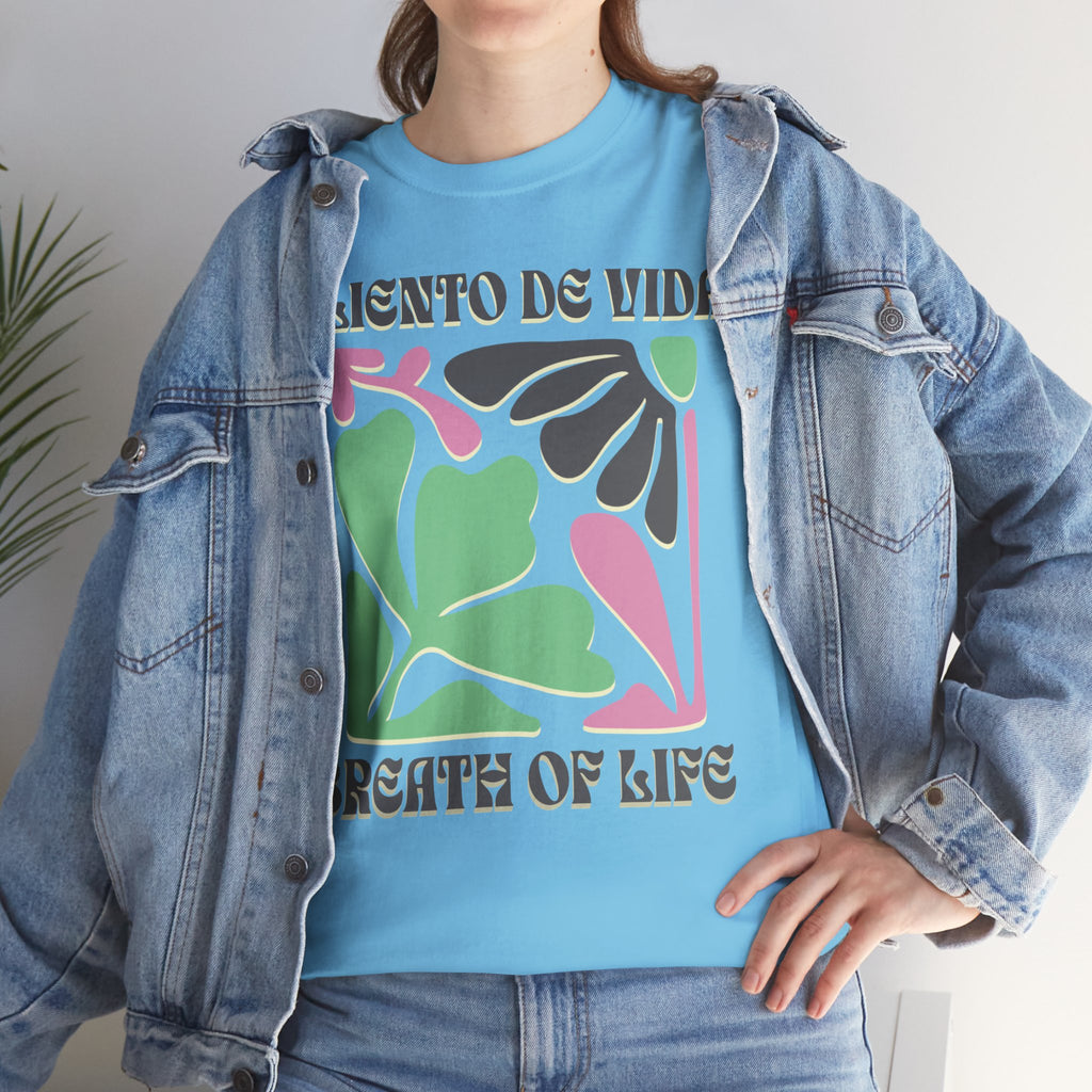 One Breath, Infinite Bloom #2 - (UNISEX) Heavy Cotton T-Shirt - Aliento De Vida