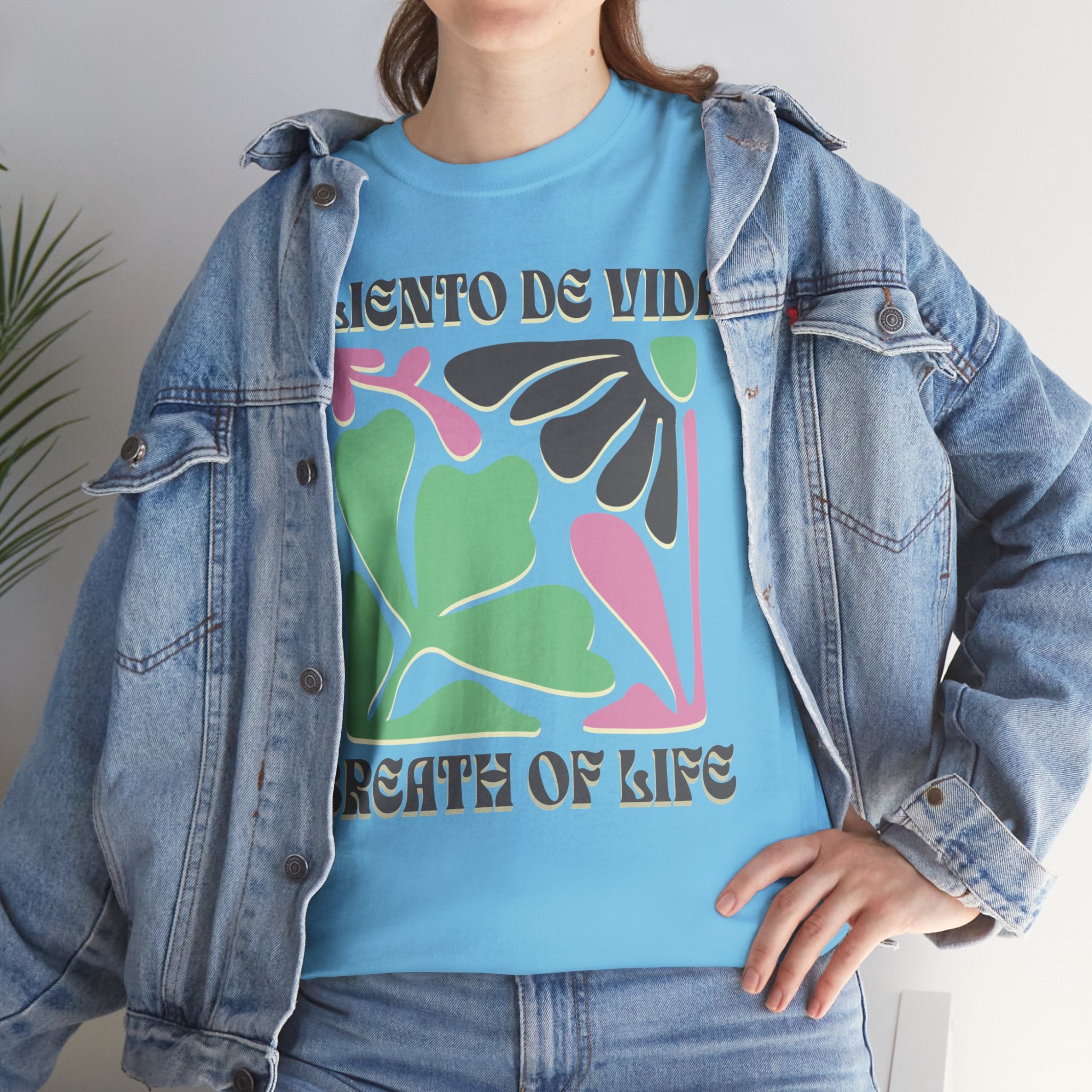 One Breath, Infinite Bloom #2 - (UNISEX) Heavy Cotton T-Shirt - Aliento De Vida