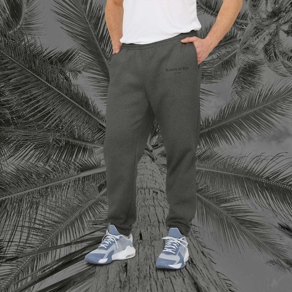 Aliento De Vida - (UNISEX) Adidas Fleece Joggers (Black Lettering)