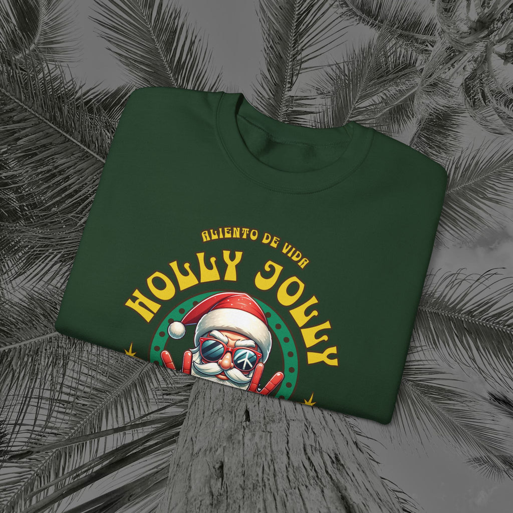 Peace Out, North Pole Edition - (UNSEX) Cozy Crewneck Sweatshirt – Aliento De Vida