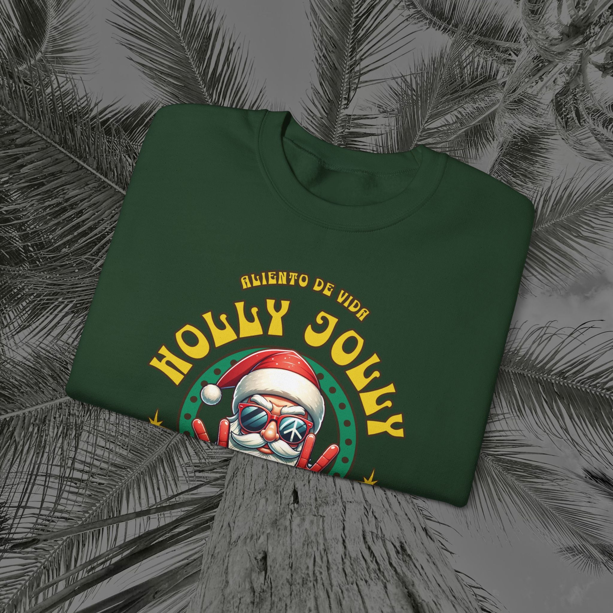 Peace Out, North Pole Edition - (UNSEX) Cozy Crewneck Sweatshirt – Aliento De Vida