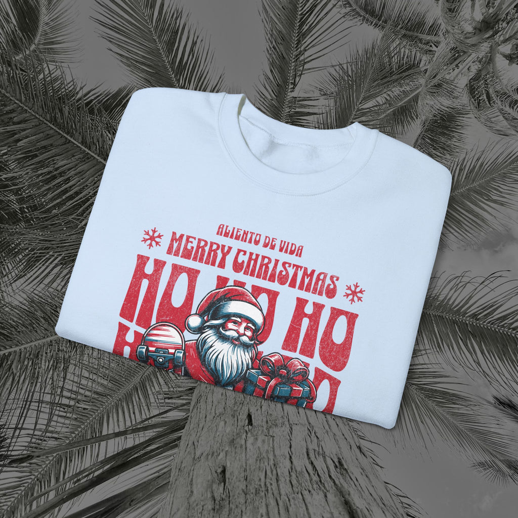 Naughty by Nature, Santa by Choice - (UNISEX) Cozy Crewneck Sweatshirt - Aliento De Vida