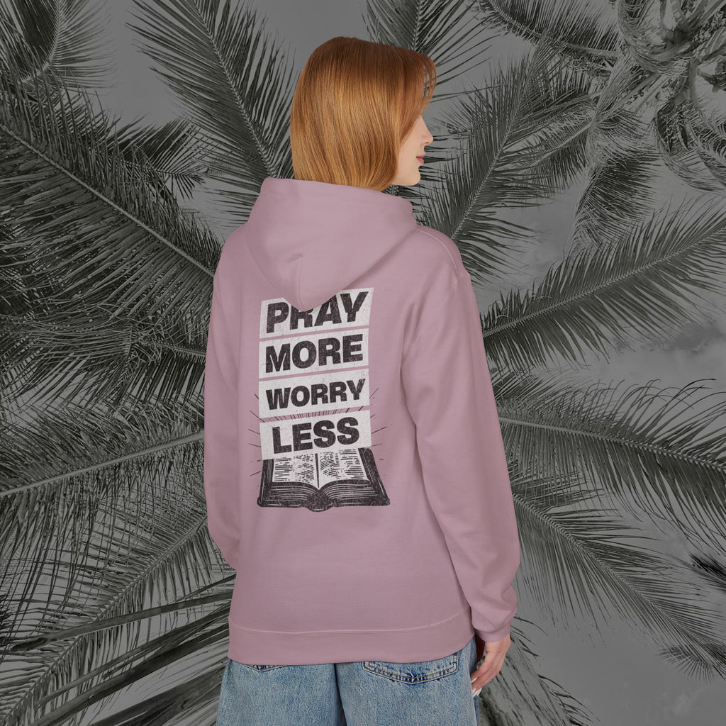 Peace Through Prayer - (UNISEX) Midweight Fleece Hoodie - Aliento De Vida