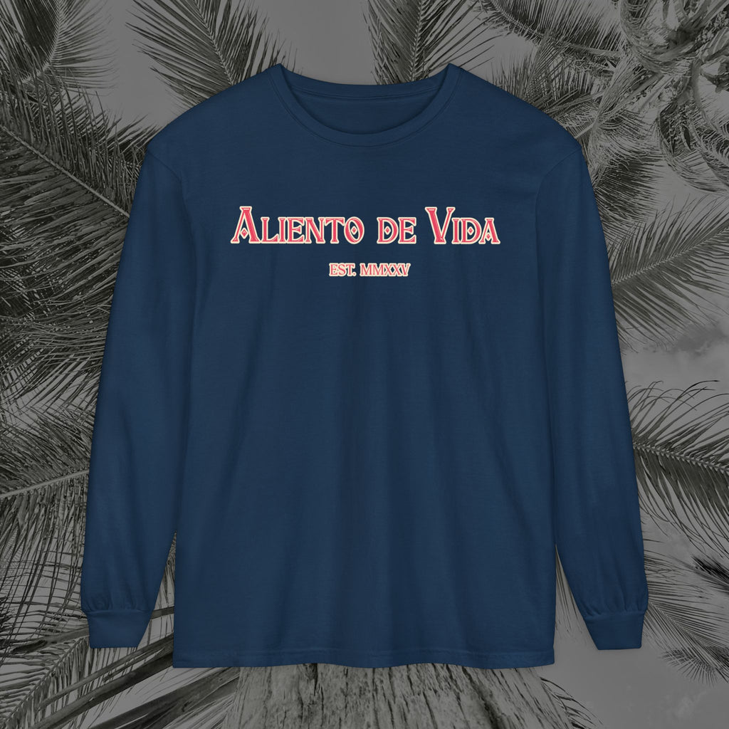 Breath Of Paradise - (UNISEX) Long Sleeve Shirt - Back Design - Aliento De Vida