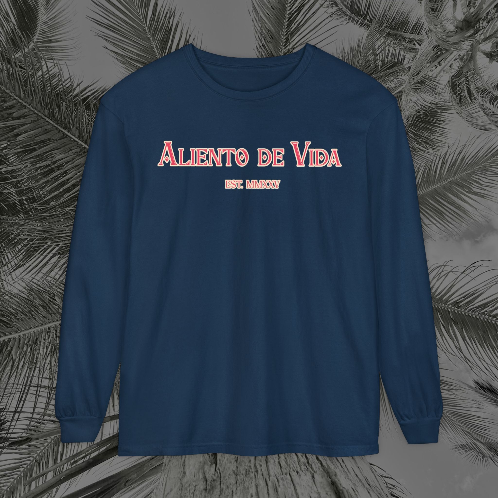 Breath Of Paradise - (UNISEX) Long Sleeve Shirt - Back Design - Aliento De Vida