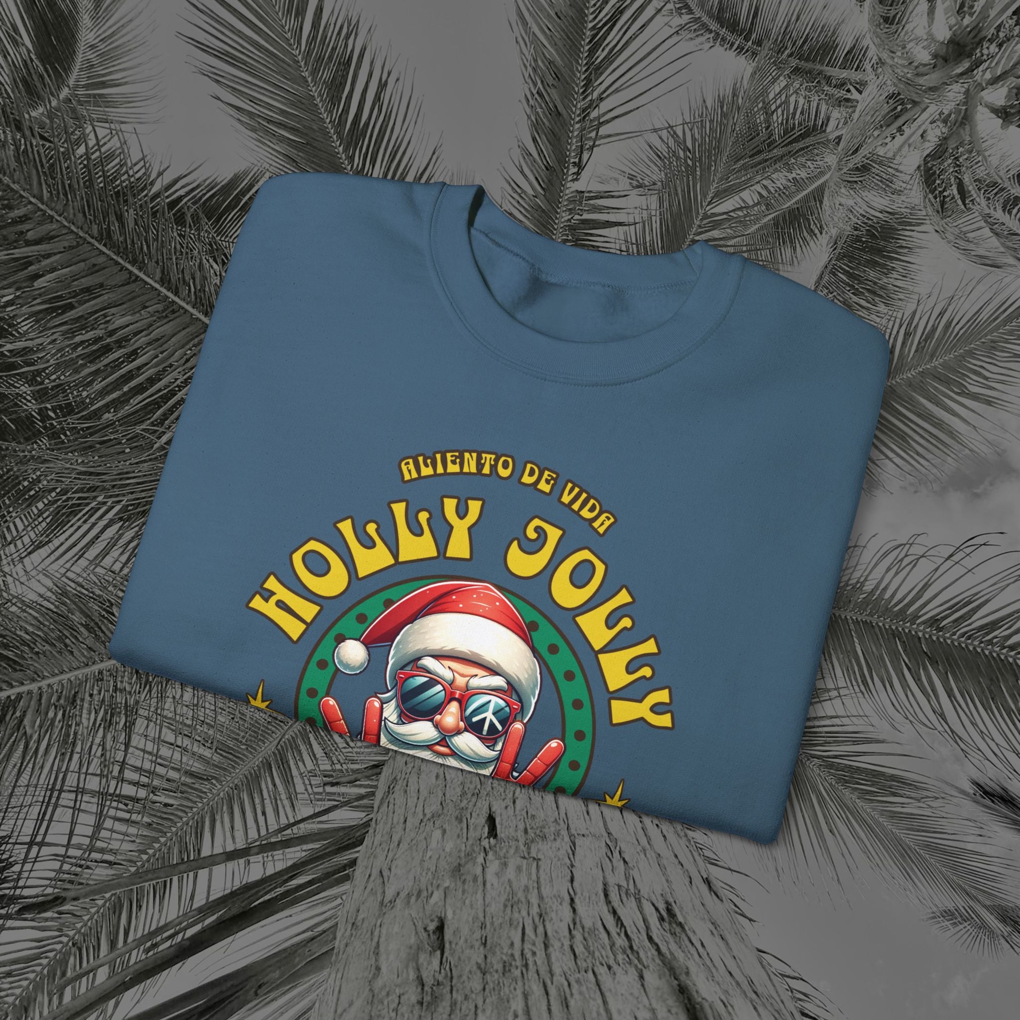 Peace Out, North Pole Edition - (UNSEX) Cozy Crewneck Sweatshirt – Aliento De Vida