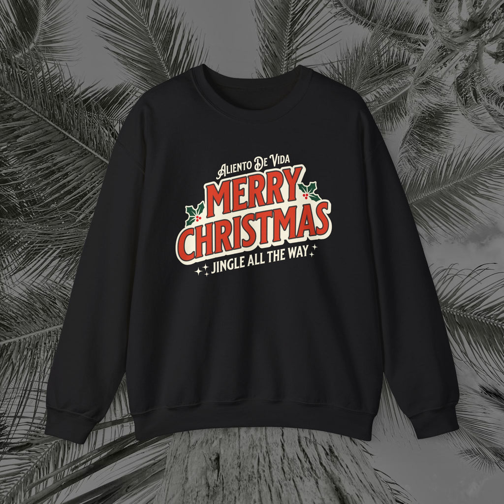 Merry Christmas - (UNISEX) Cozy Crewneck Sweatshirt - Aliento De Vida